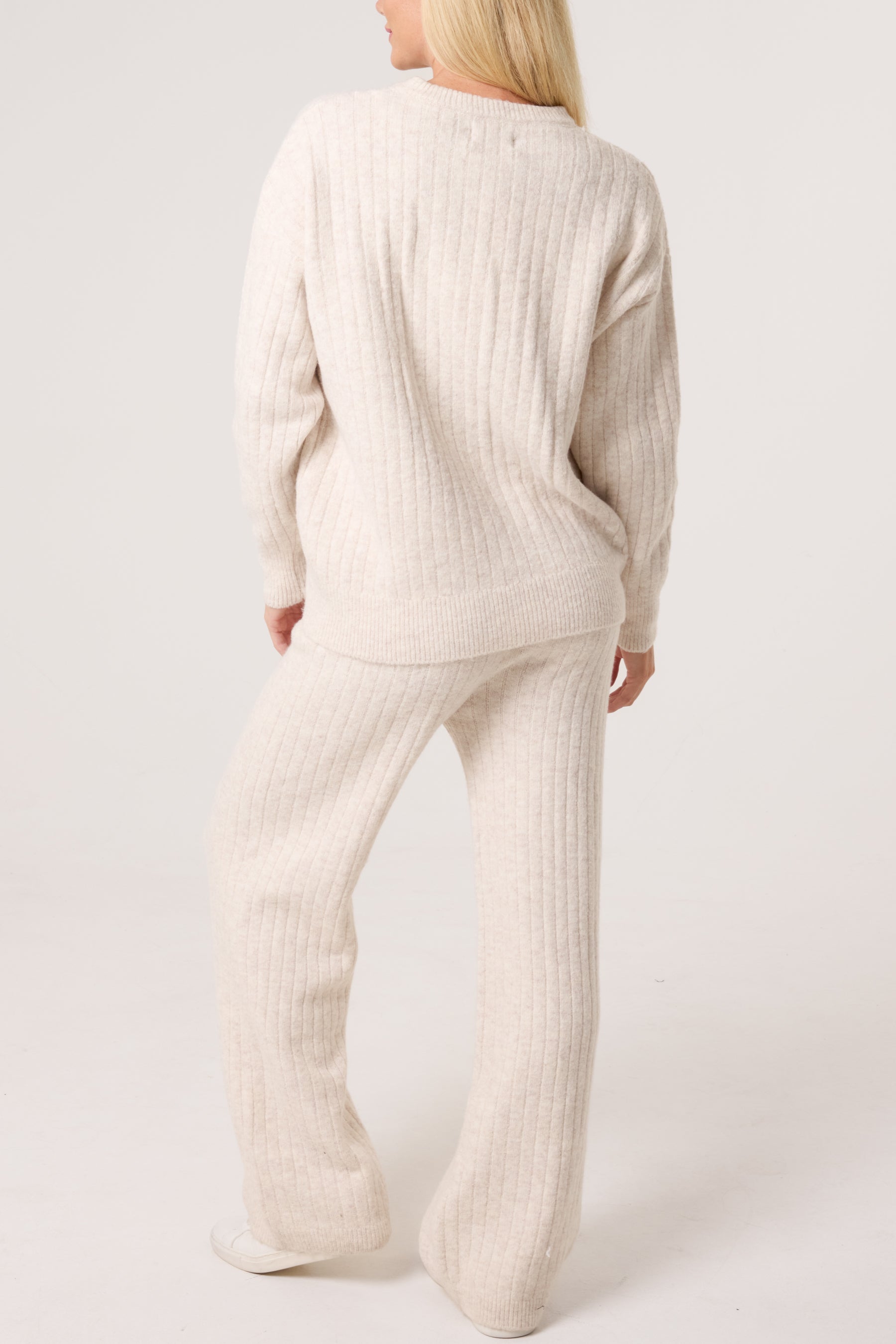 Ribbed Knit Jumper & Trousers Set