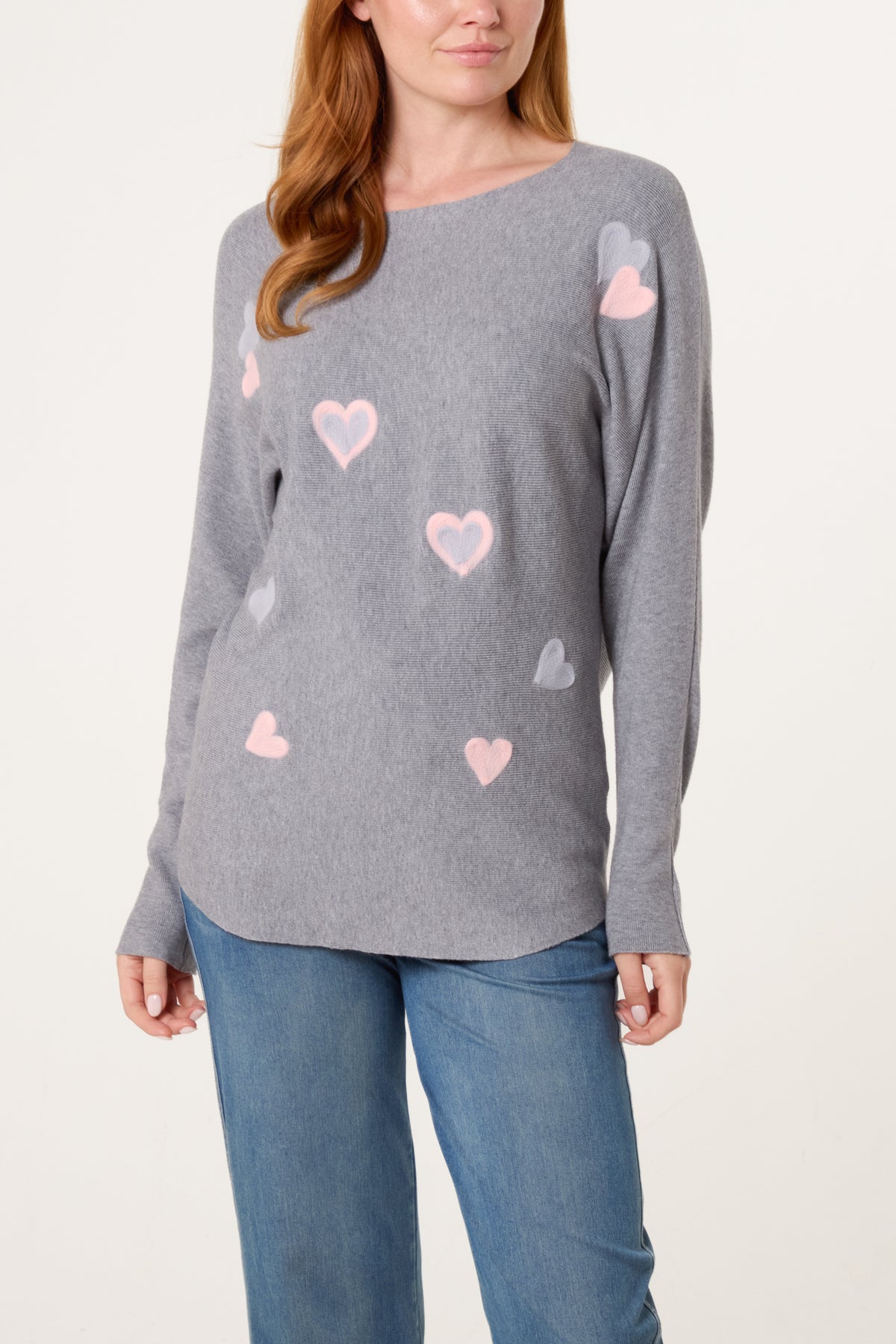 Fine Knit Heart Jumper