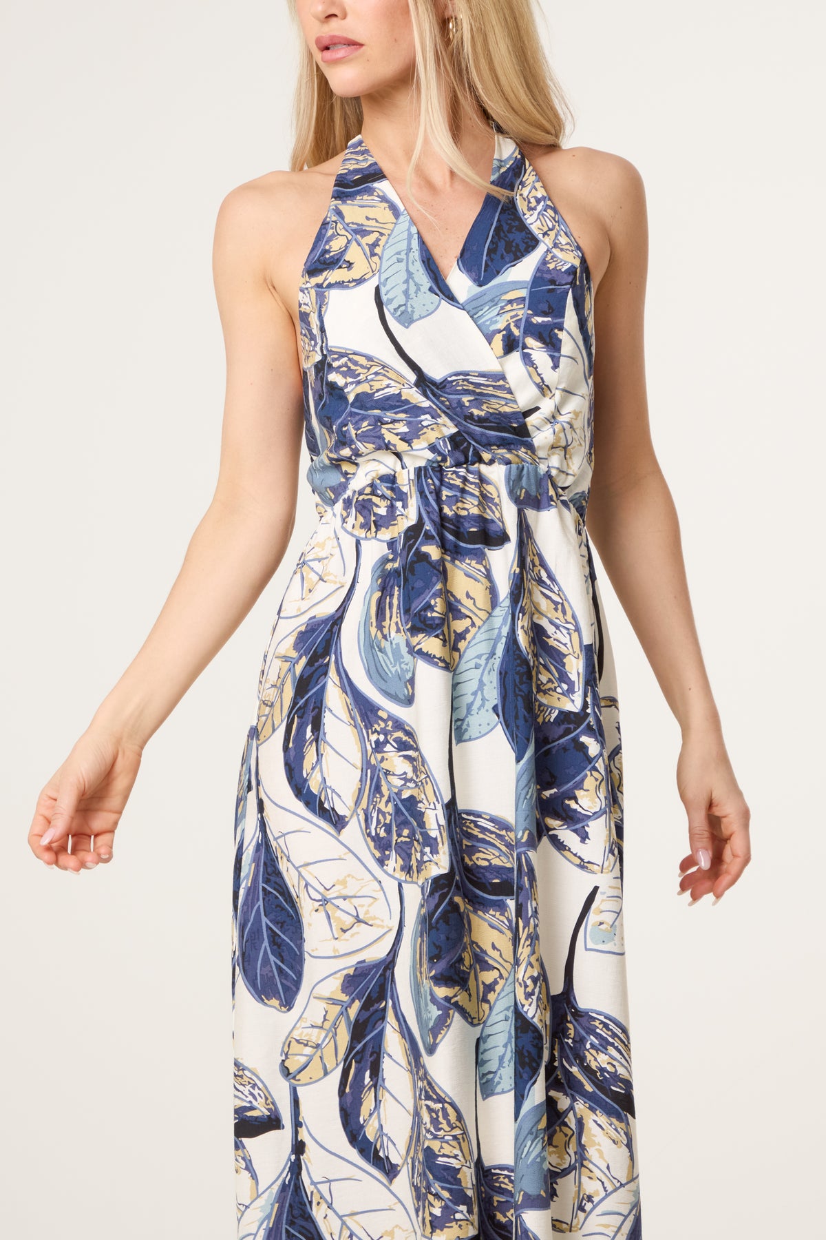 Leaf Print Dress