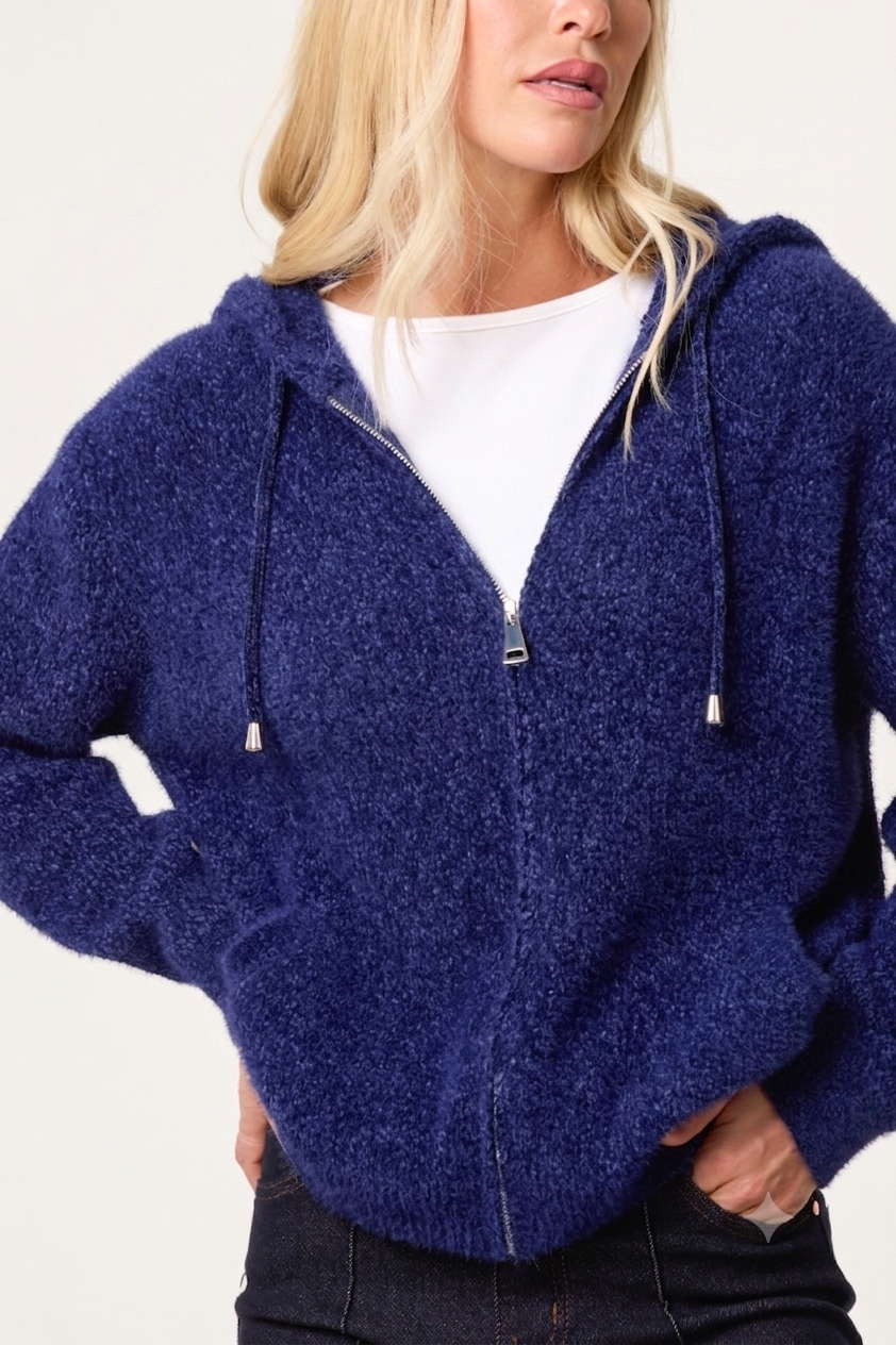 Zip Up Cosy Hoodie (New Colours Available)