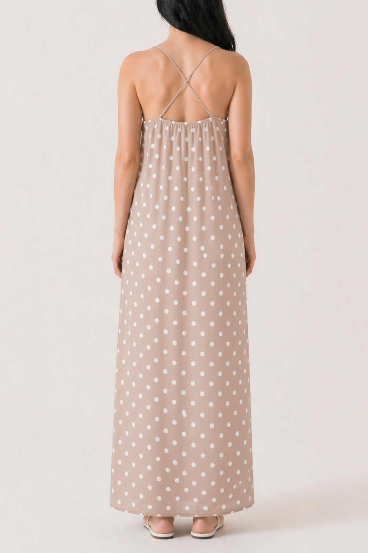Polka Dot Cami Maxi Dress