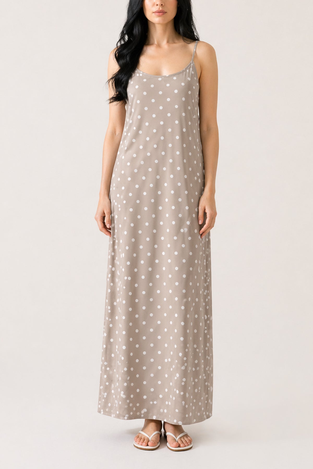 Polka Dot Cami Maxi Dress