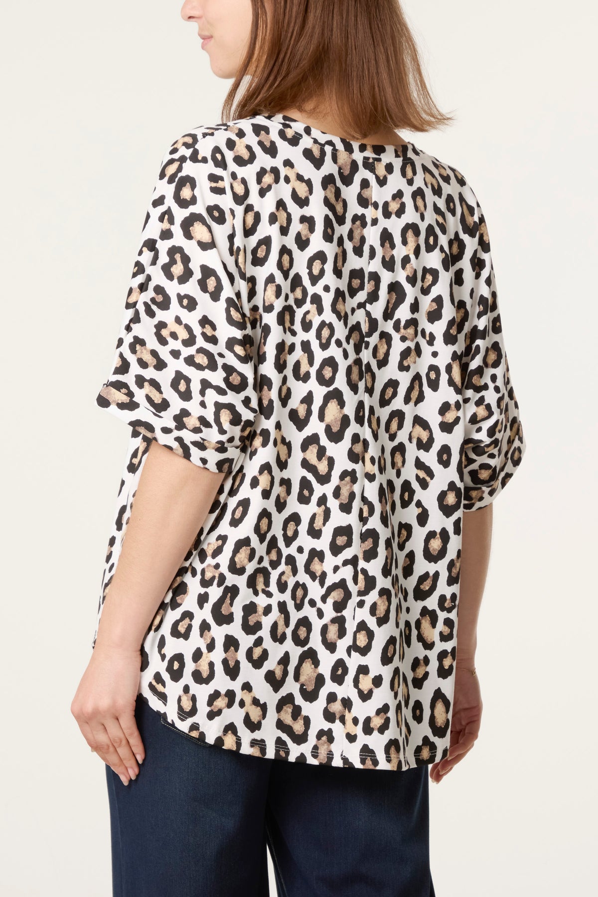 Animal Print Boxy Top