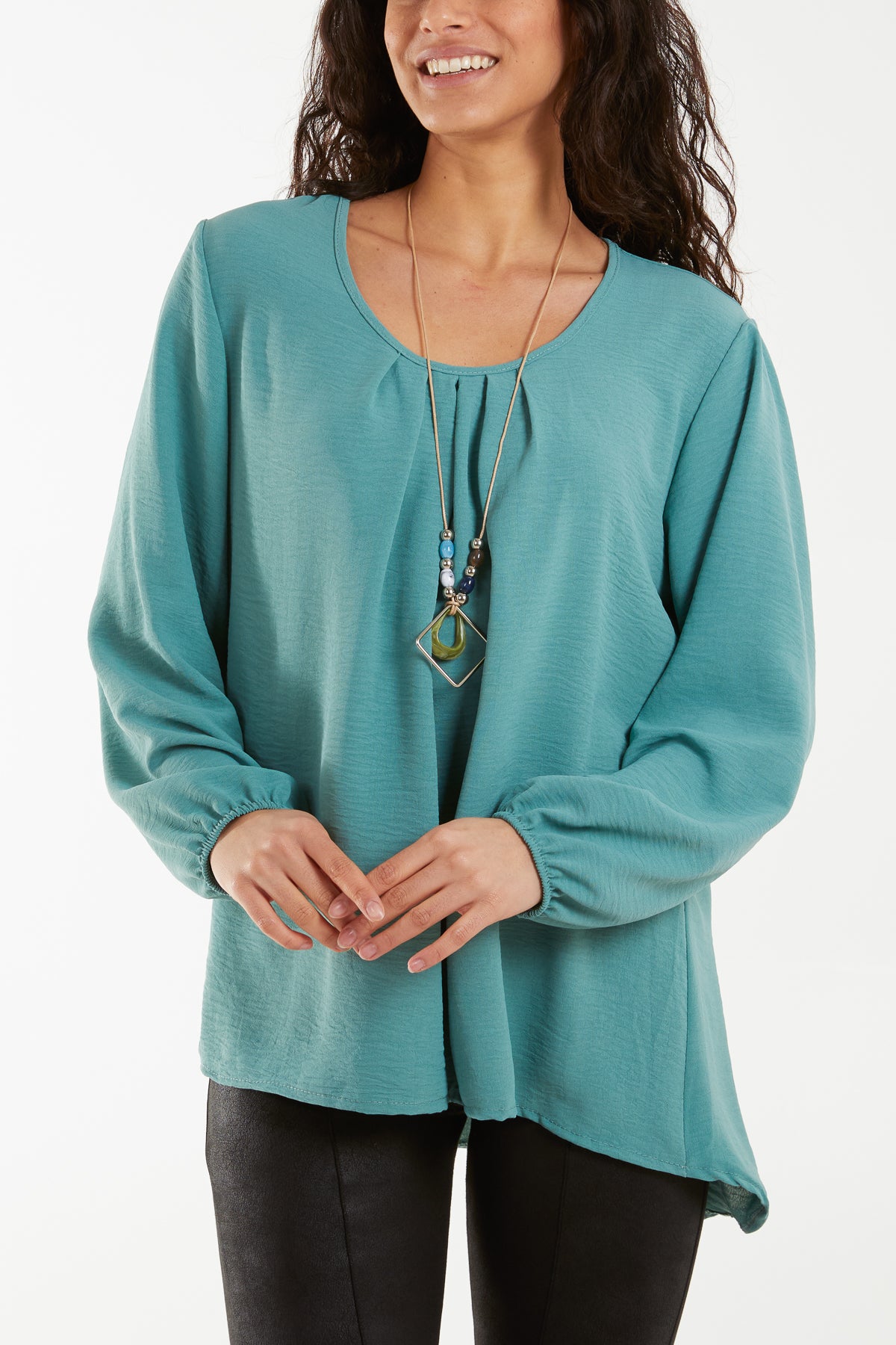 SCOOP NECK SHORT SLEEVE ORANGE BLOUSE
