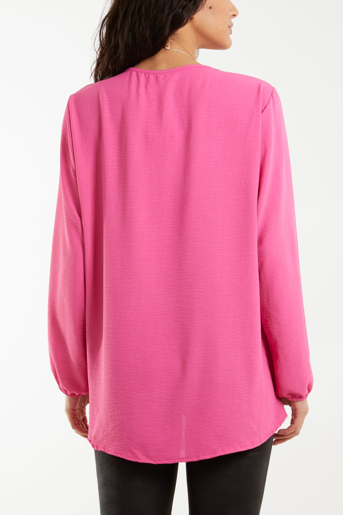 Scoop Neck Necklace Blouse