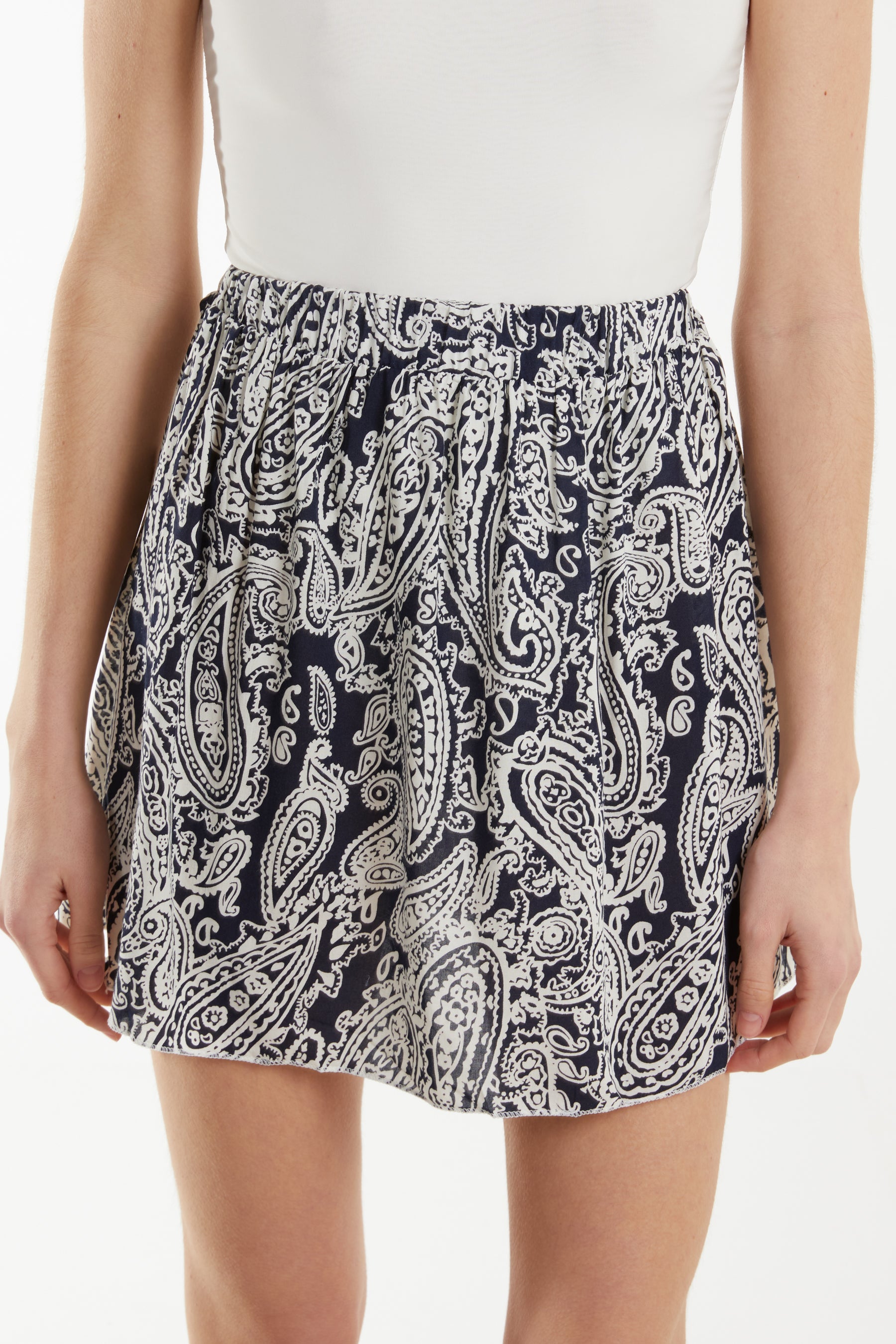 Paisley Wallpaper Skater Skirt
