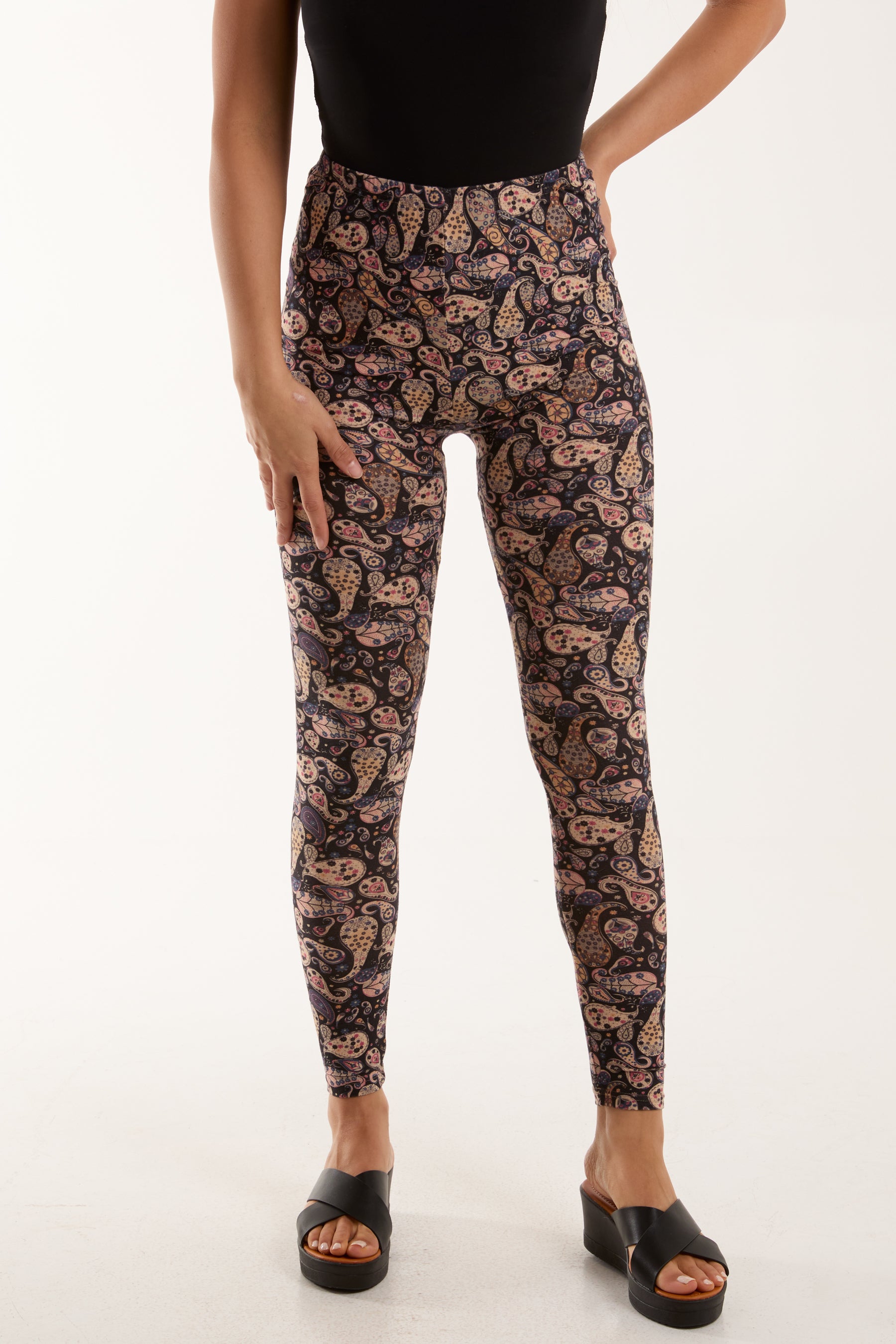 Paisley Print Soft Touch Leggings