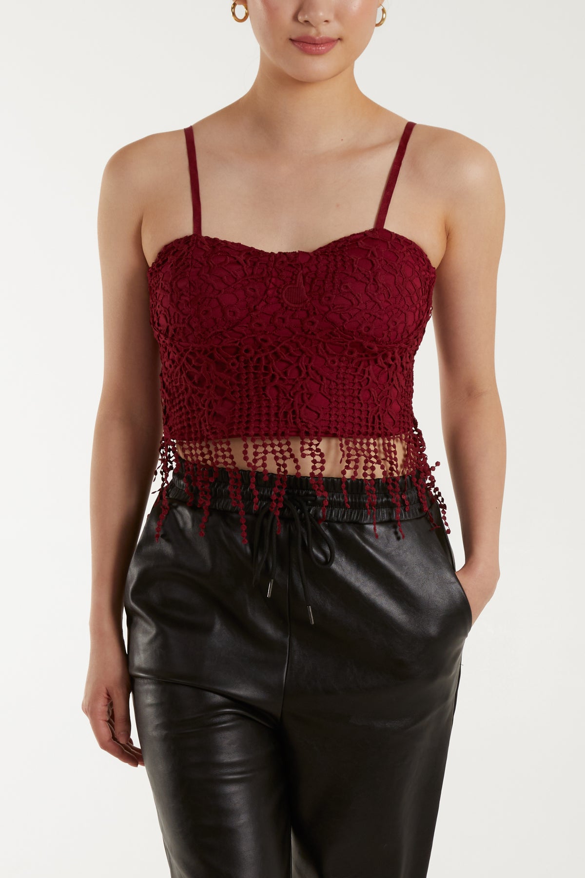 Lace Bralet w/ Tassels