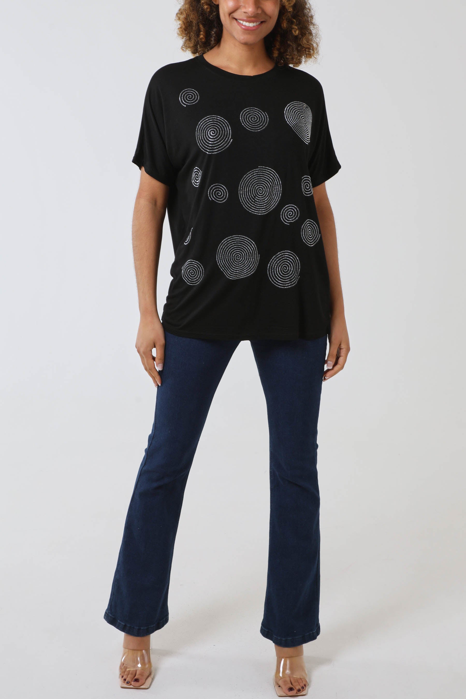 Hotfix Swirl Oversized T Shirt