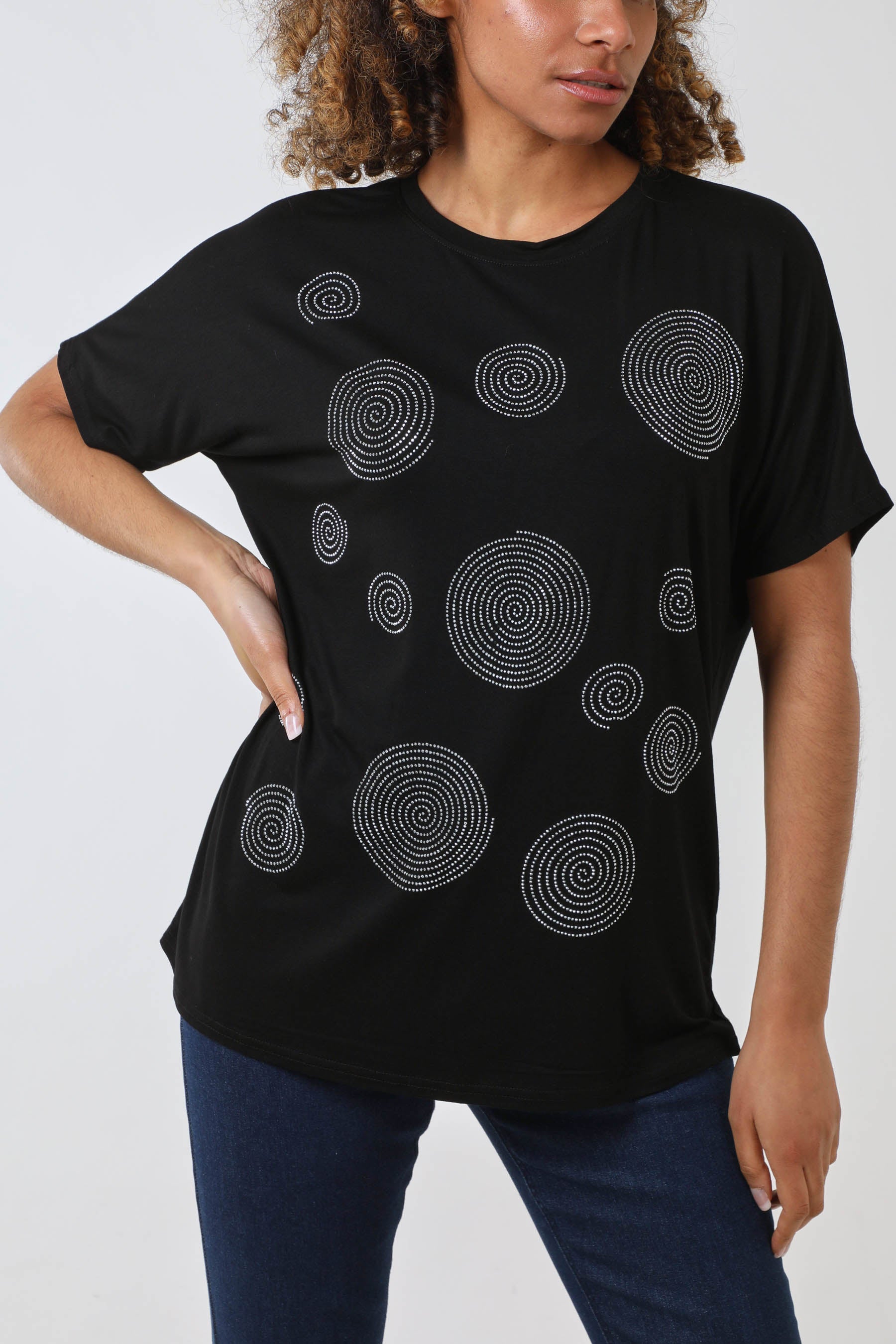 Hotfix Swirl Oversized T Shirt