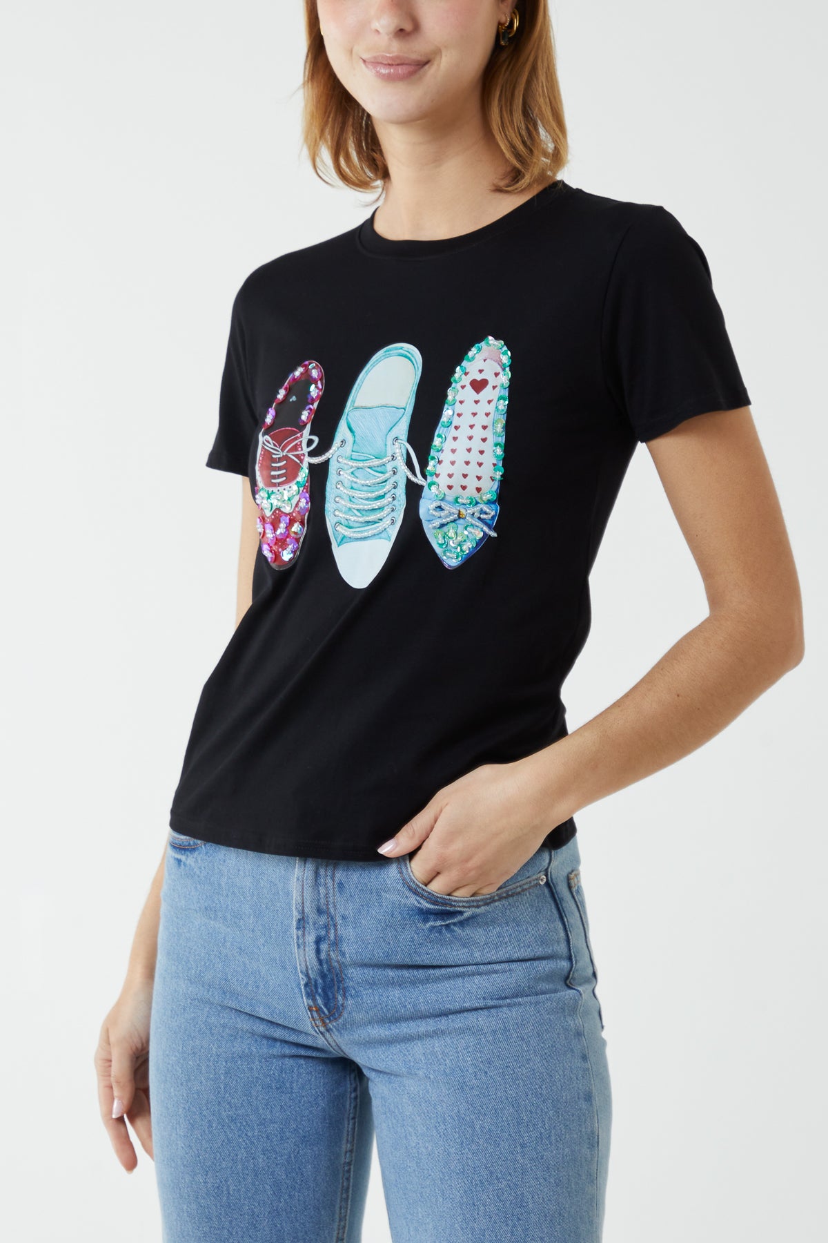 Shoe Embellishment T-Shirt