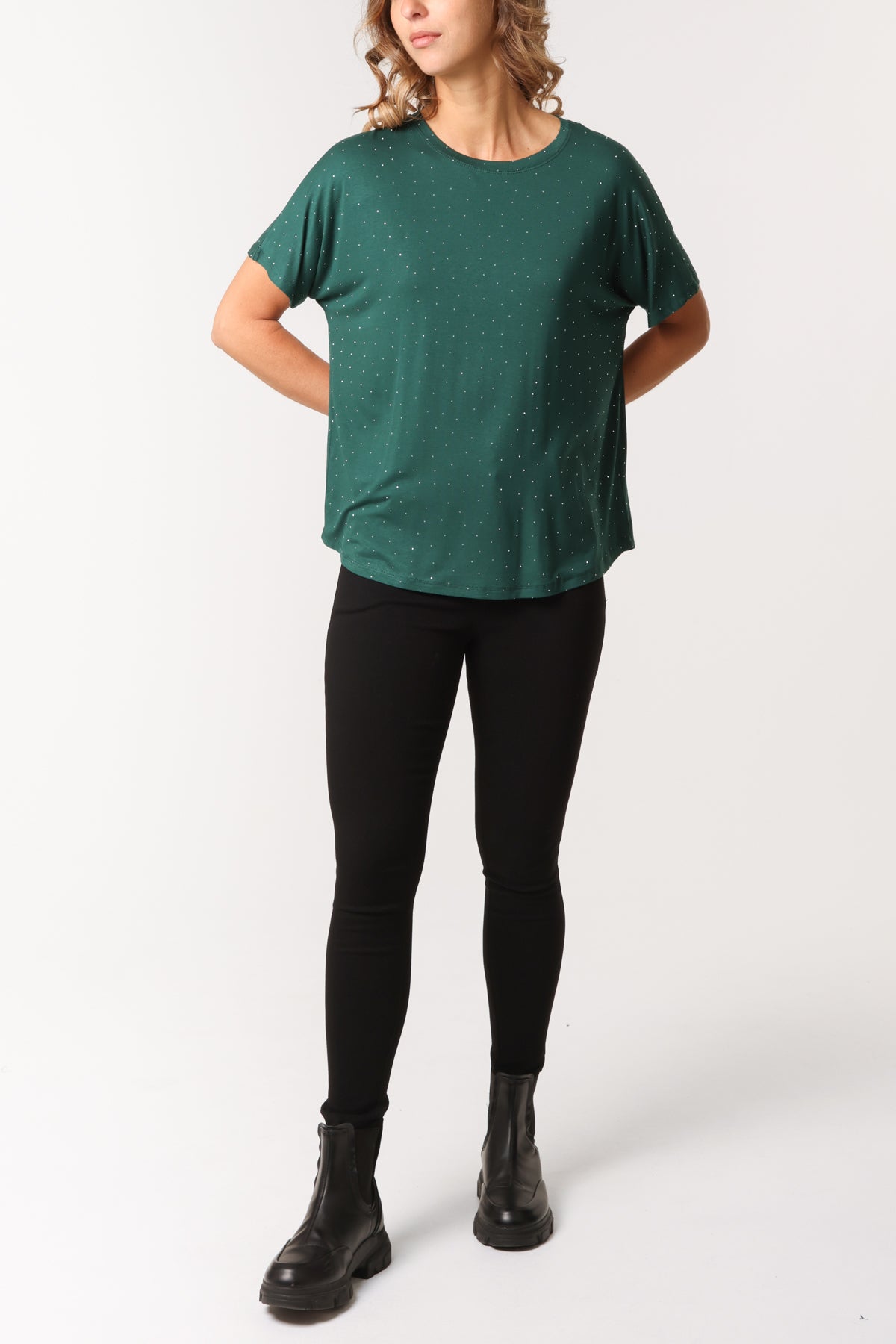 Embellished Round Neck T-Shirt