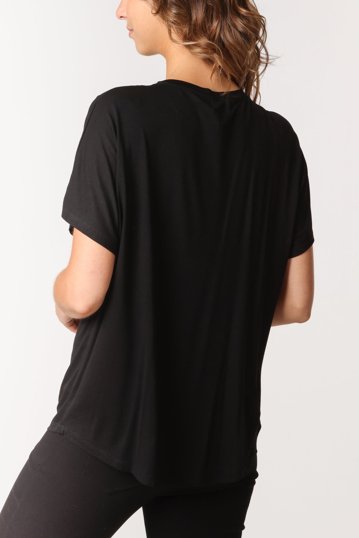 Embellished Heart Round Neck T-Shirt