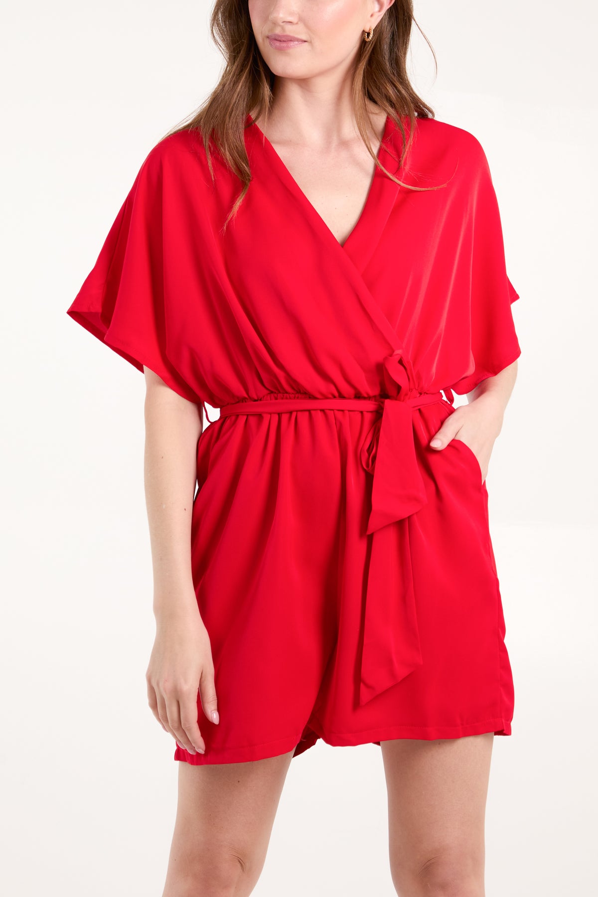 Wrap Front Belted Playsuit