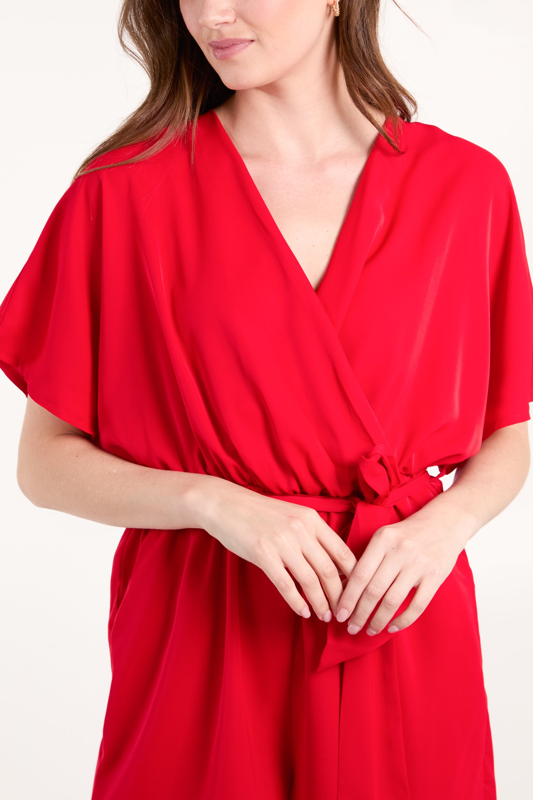 Wrap Front Belted Playsuit