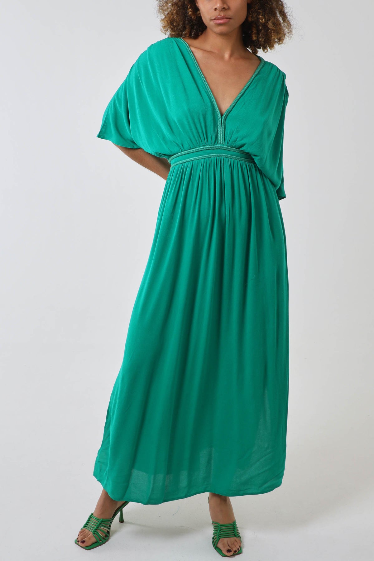 Rope Detail Batwing Midi Dress