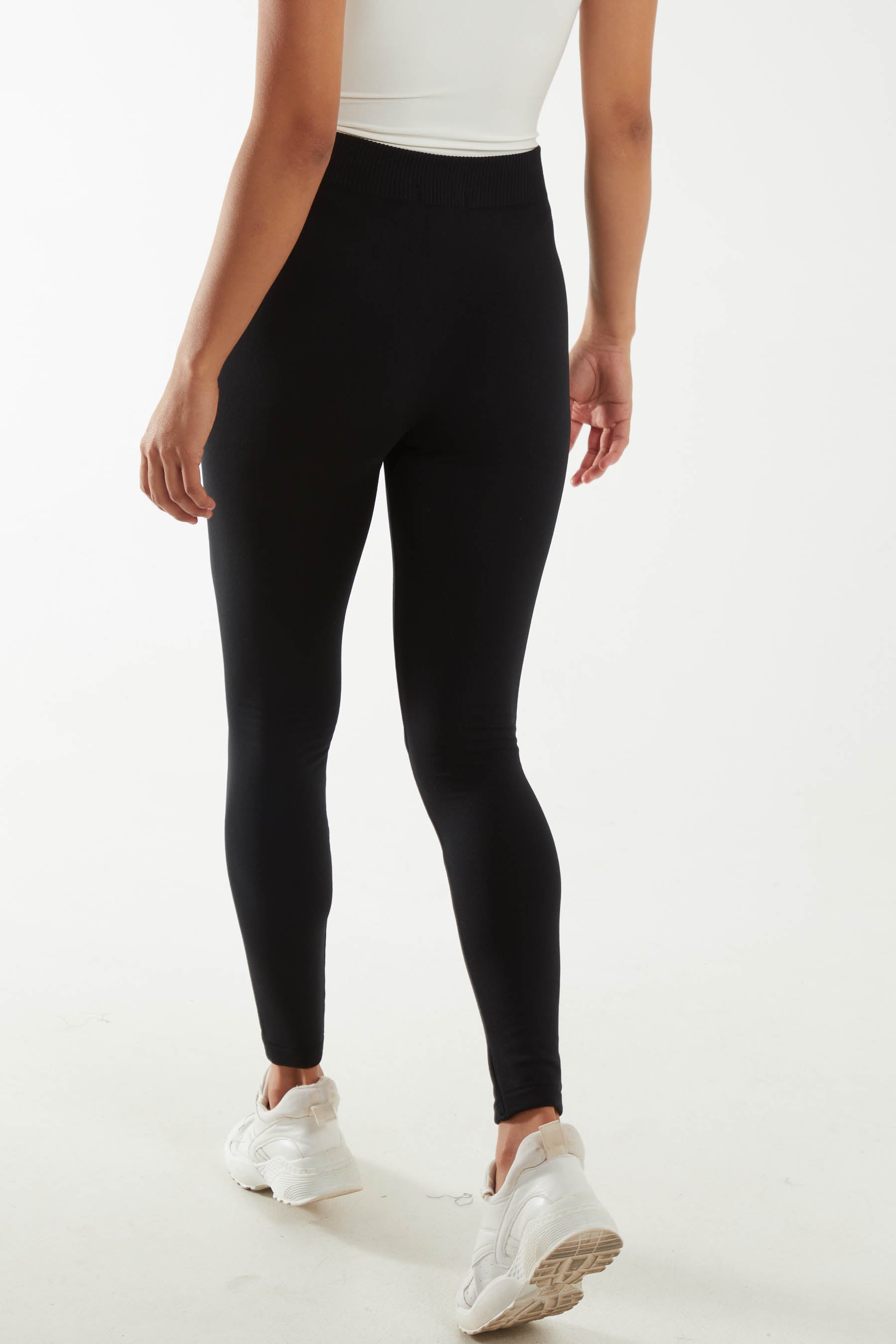 Petite Black Fleeced Lined Legging