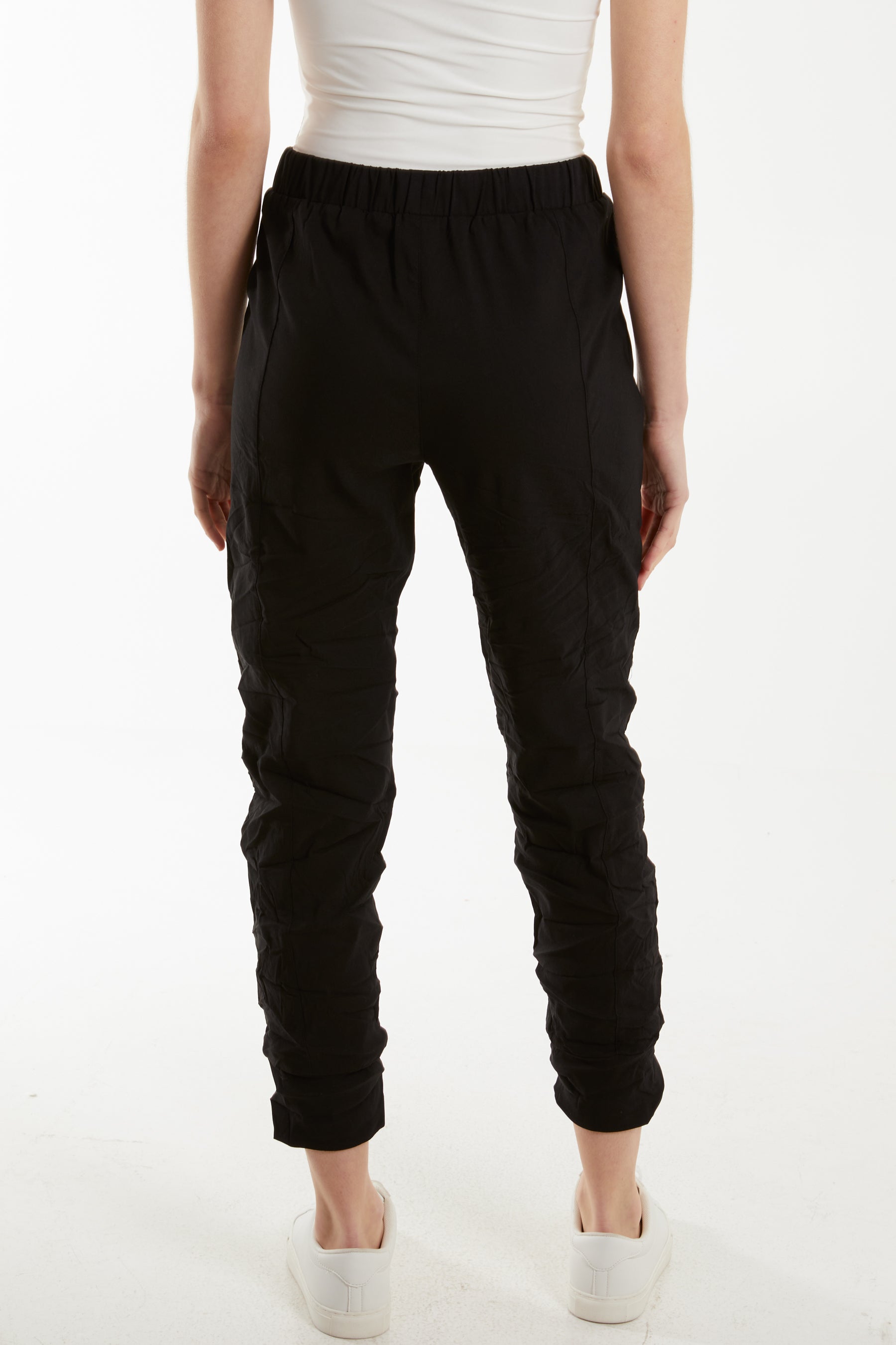Zip Drawstring Crushed Magic Trouser