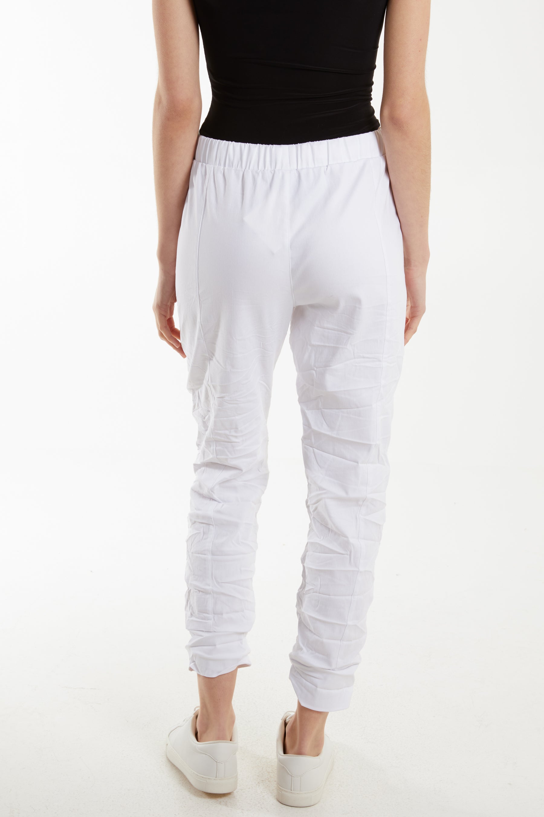 Zip Drawstring Crushed Magic Trouser