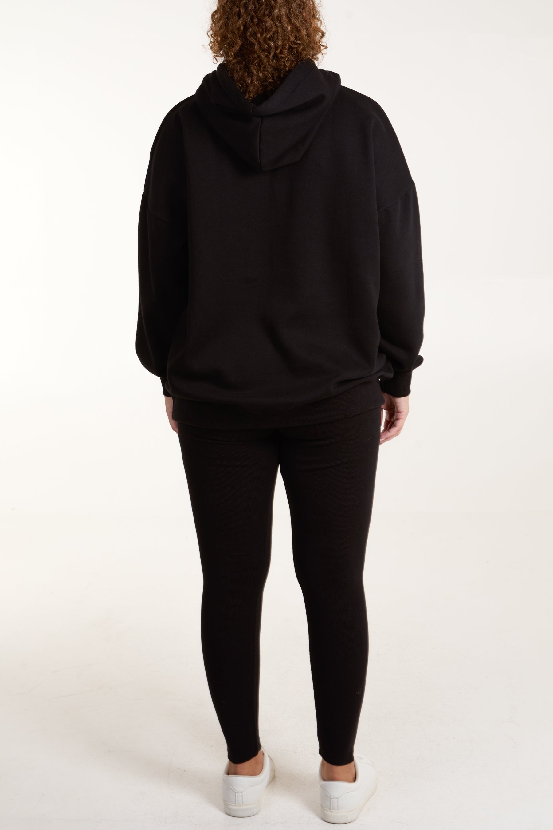 Sunday Leopard Print Logo Hoodie & Legging Set