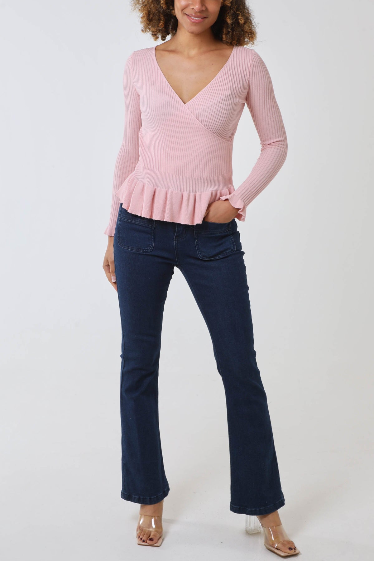 Peplum Wrap Jumper