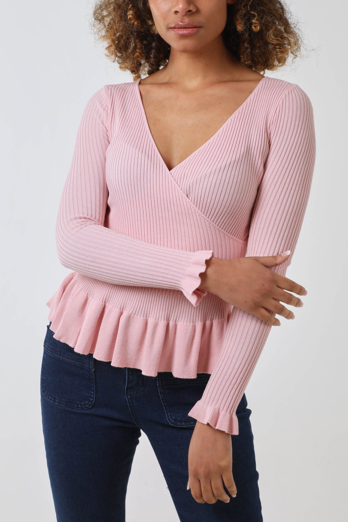 Peplum Wrap Jumper