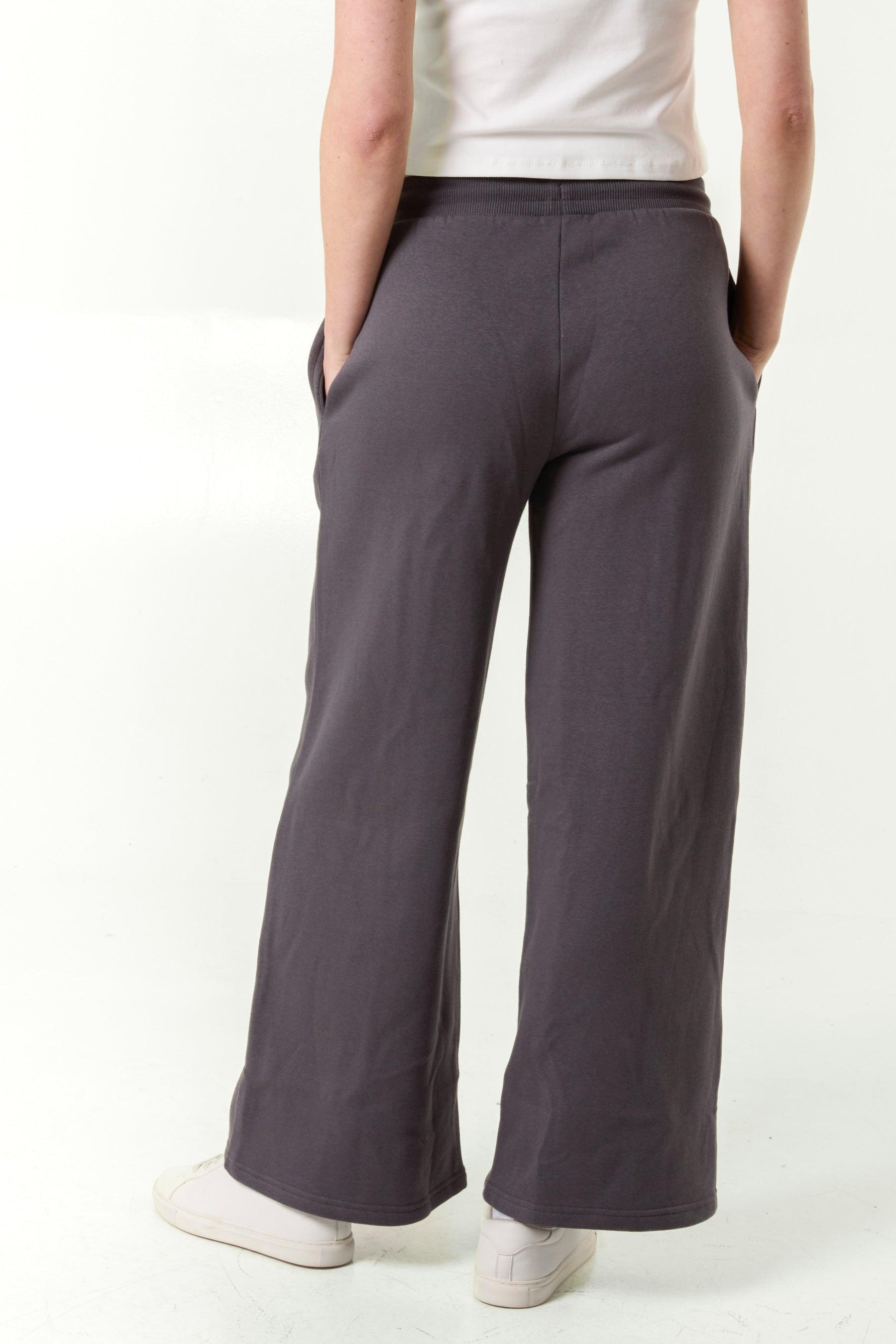 Contrast Waist Band Wide Joggers