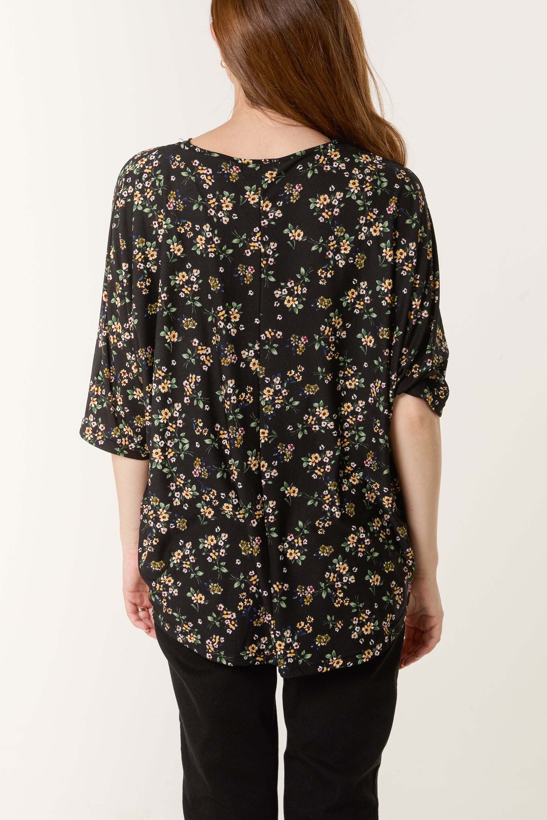 Daisy Floral Zip Front Top