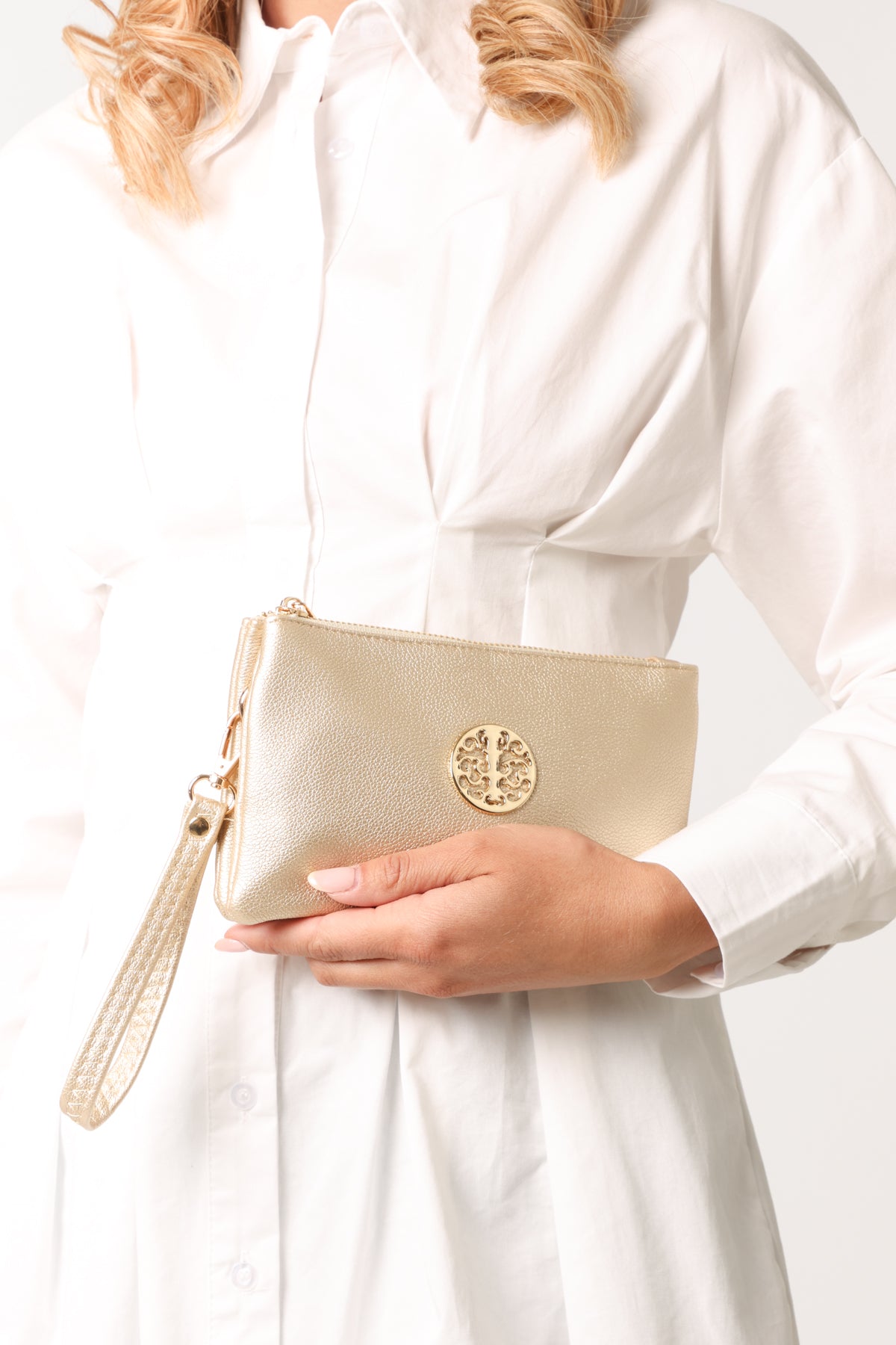 Small Gold Detail Shoulder/Clutch Purse (New Colours)