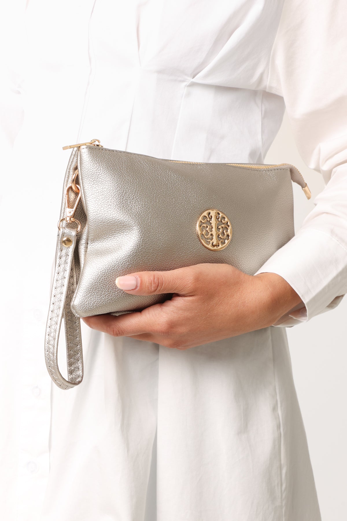 Medium Gold Detail Shoulder/Clutch Purse