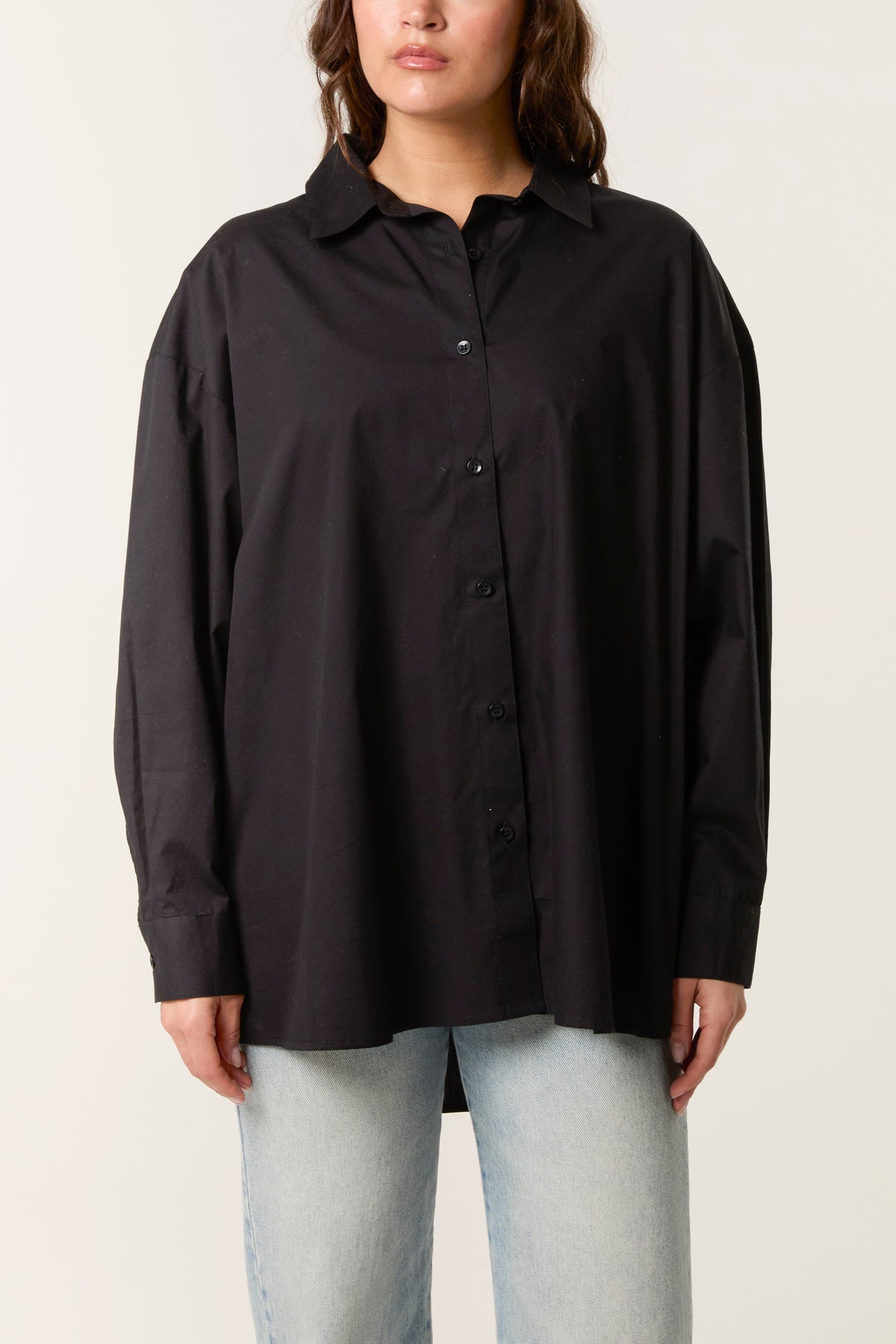 Oversized Long-Sleeve Shirt