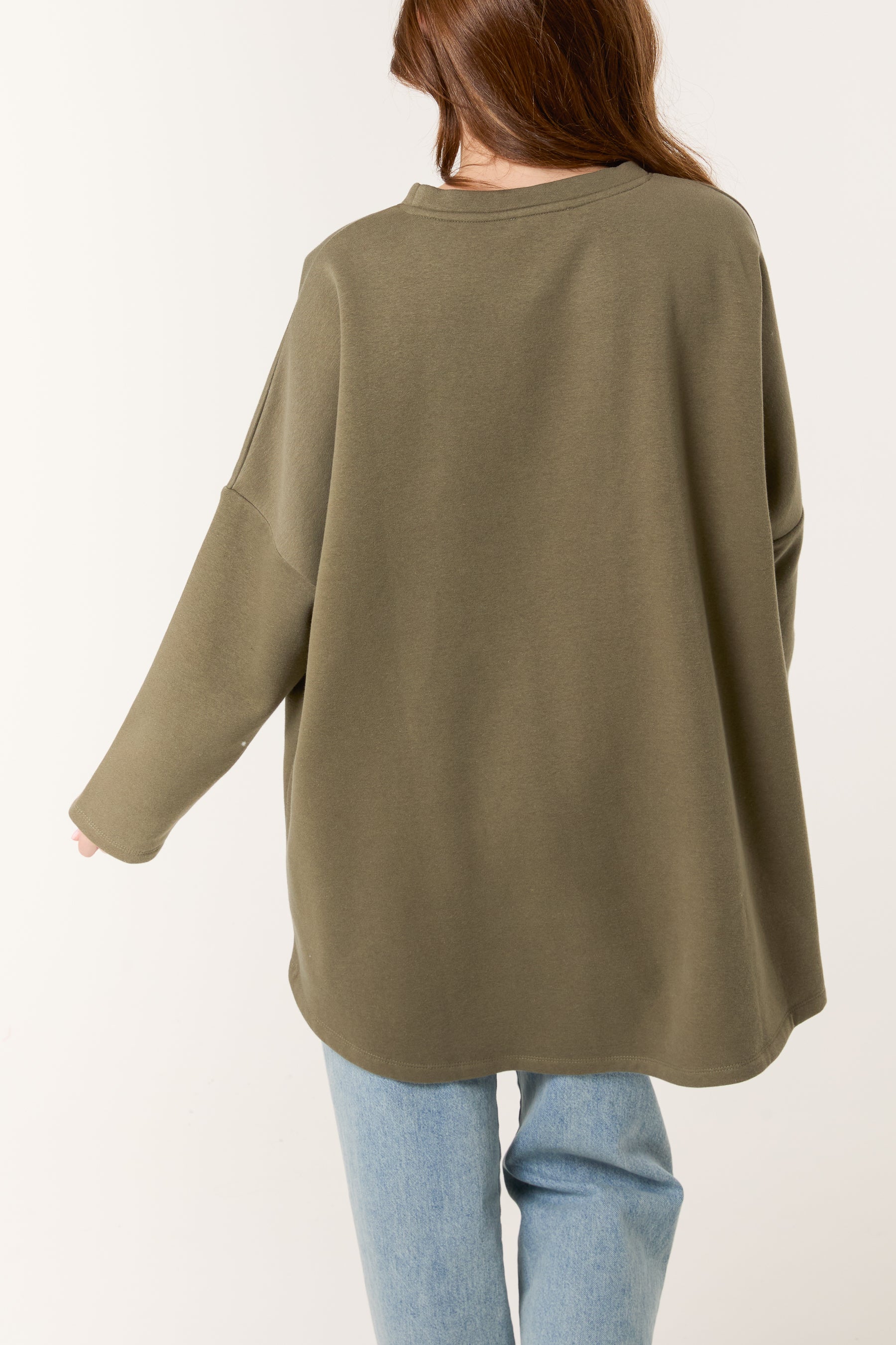 Bow Front Oversized Sweatshirt