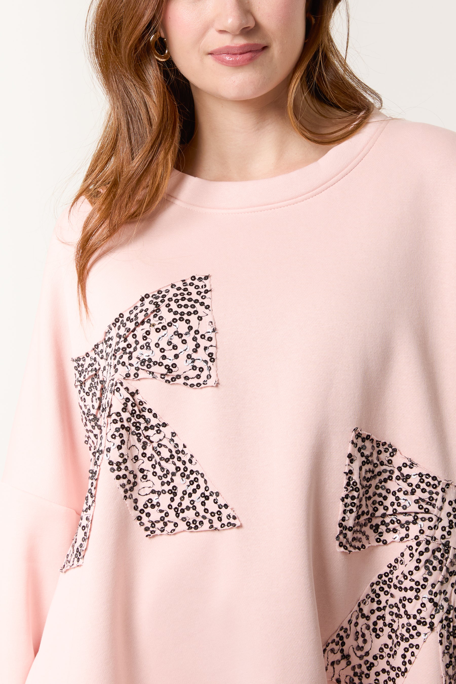 Bow Front Oversized Sweatshirt