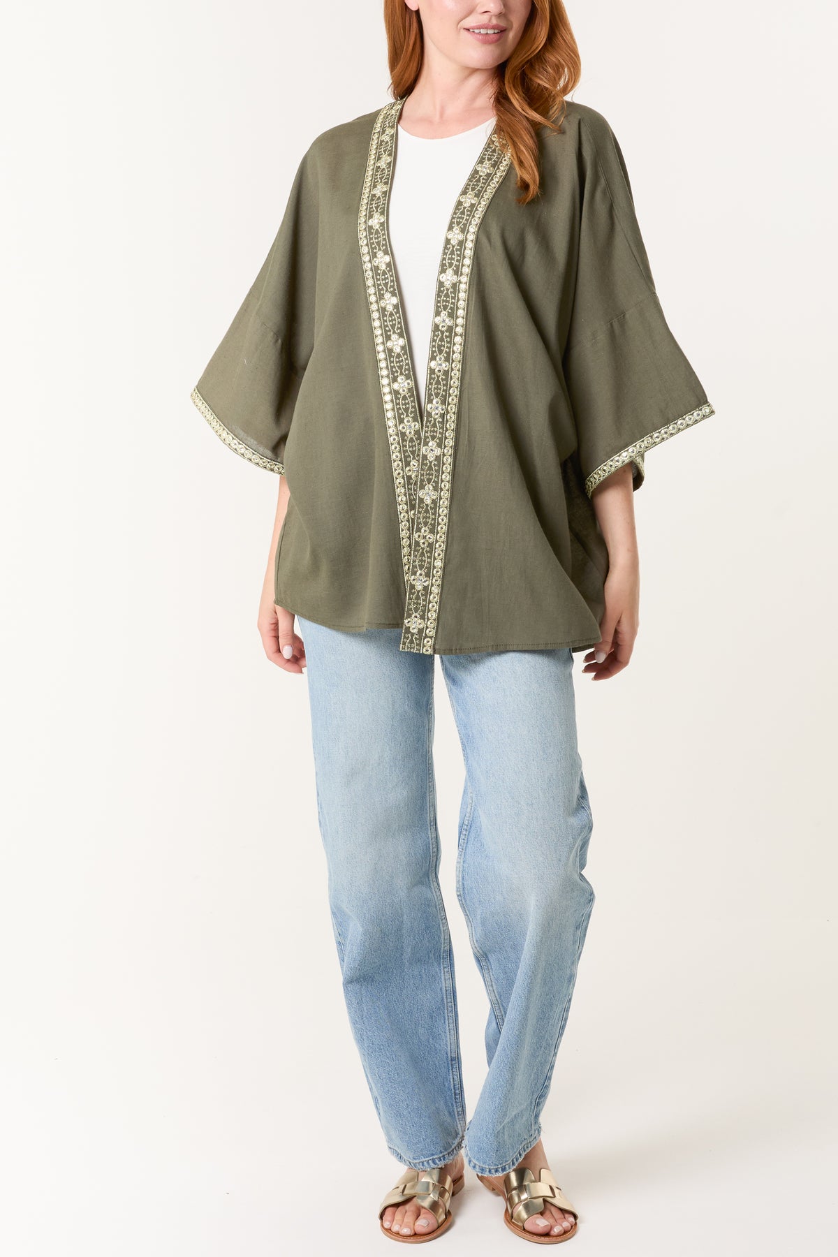 Embellished Edge Kimono