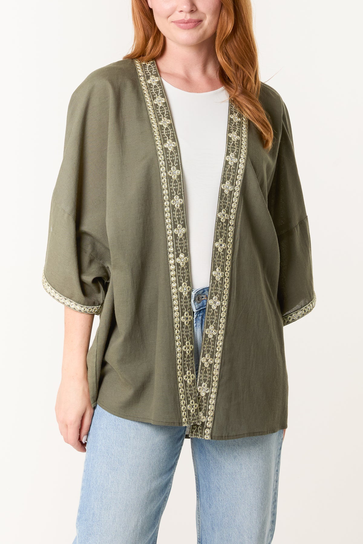 Embellished Edge Kimono