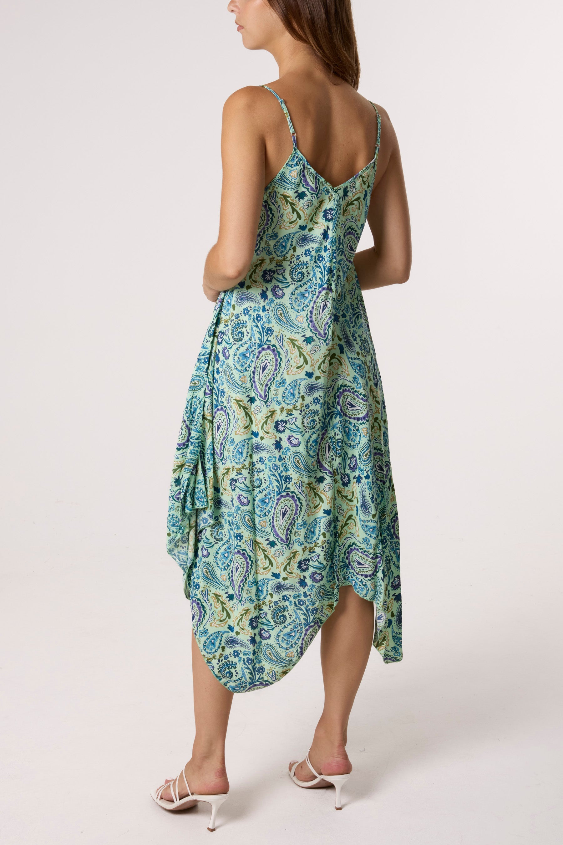 Paisley Hanky Hem Cami Dress
