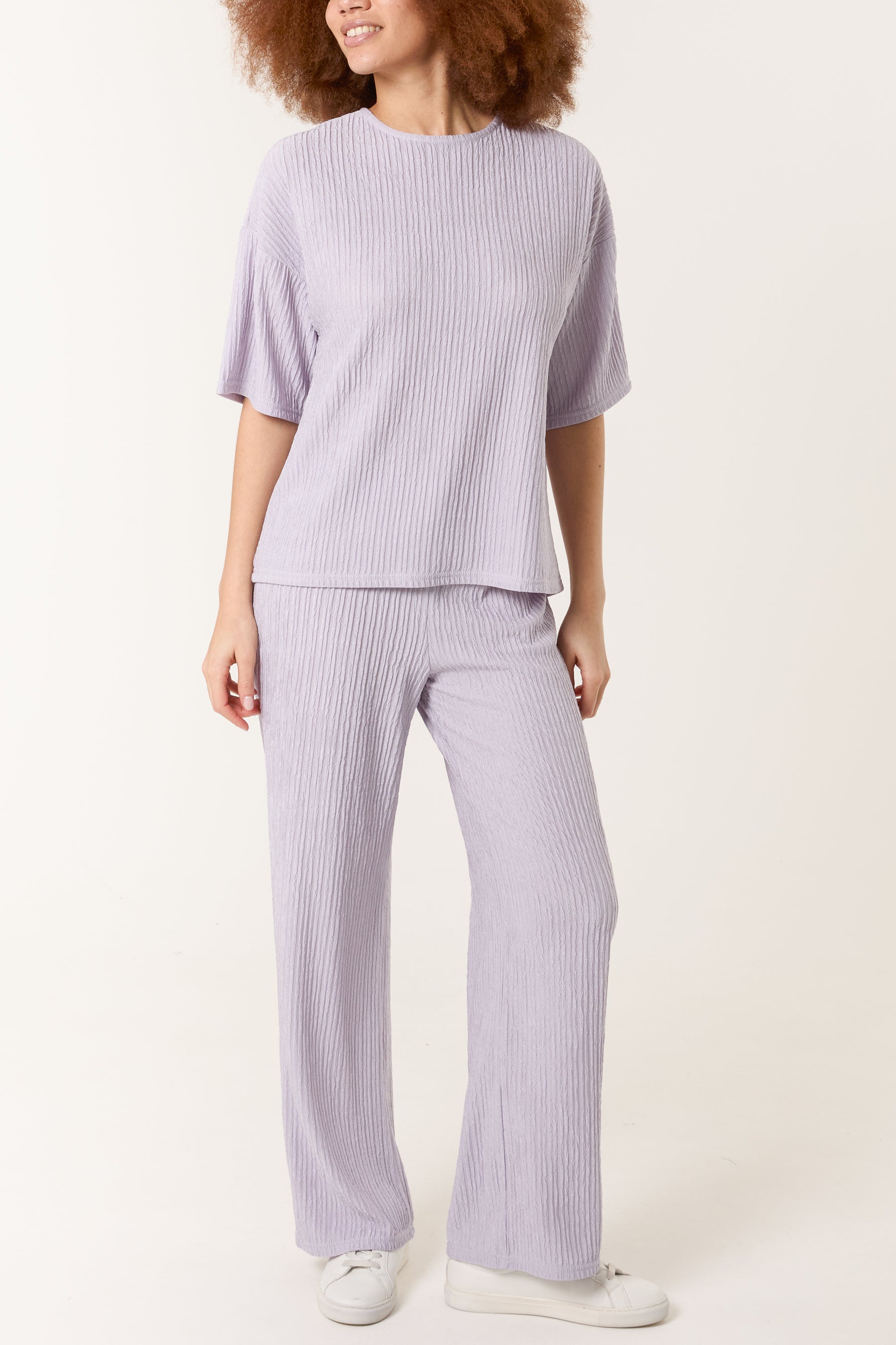 Ribbed T-Shirt & Trouser Set