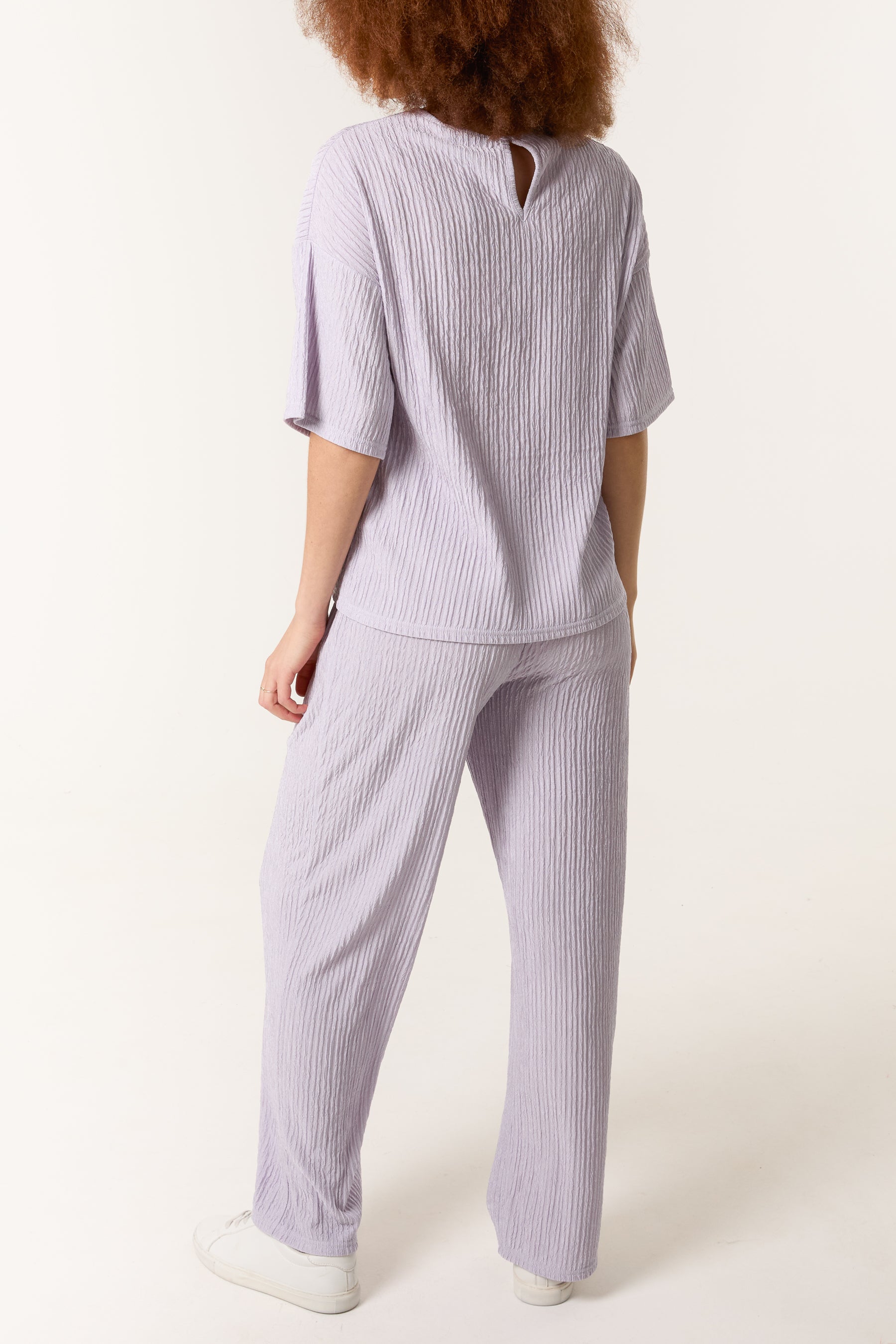 Ribbed T-Shirt & Trouser Set