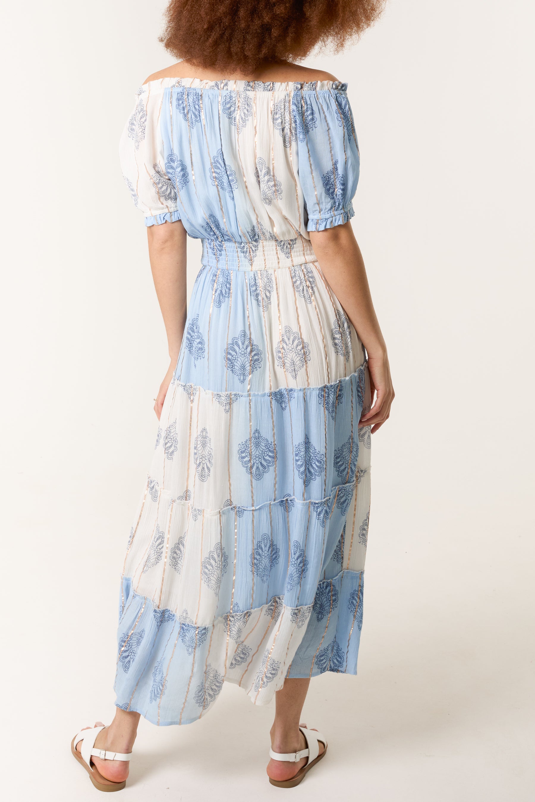 Bardot Gold Detail Tassel Dress