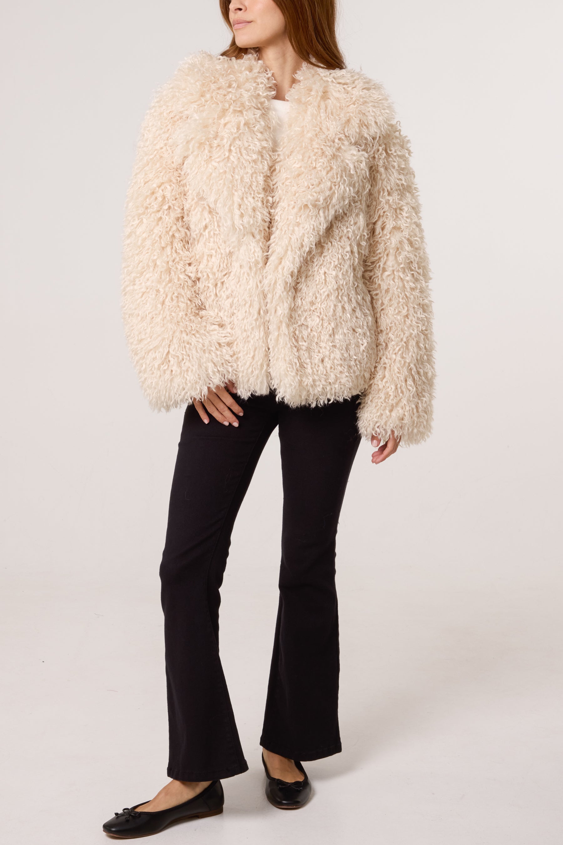 Mongolian Faux Fur Short Coat