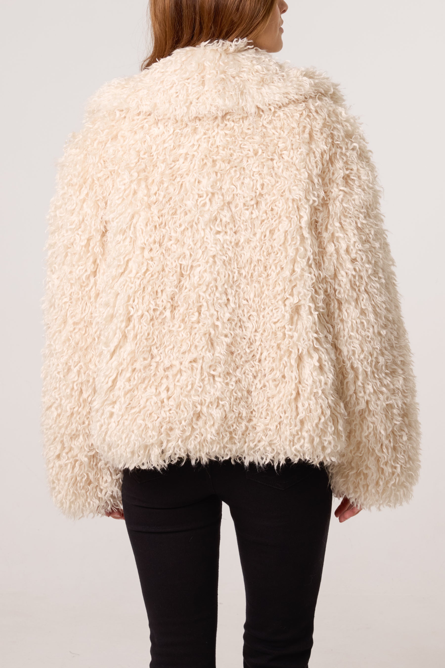 Mongolian Faux Fur Short Coat