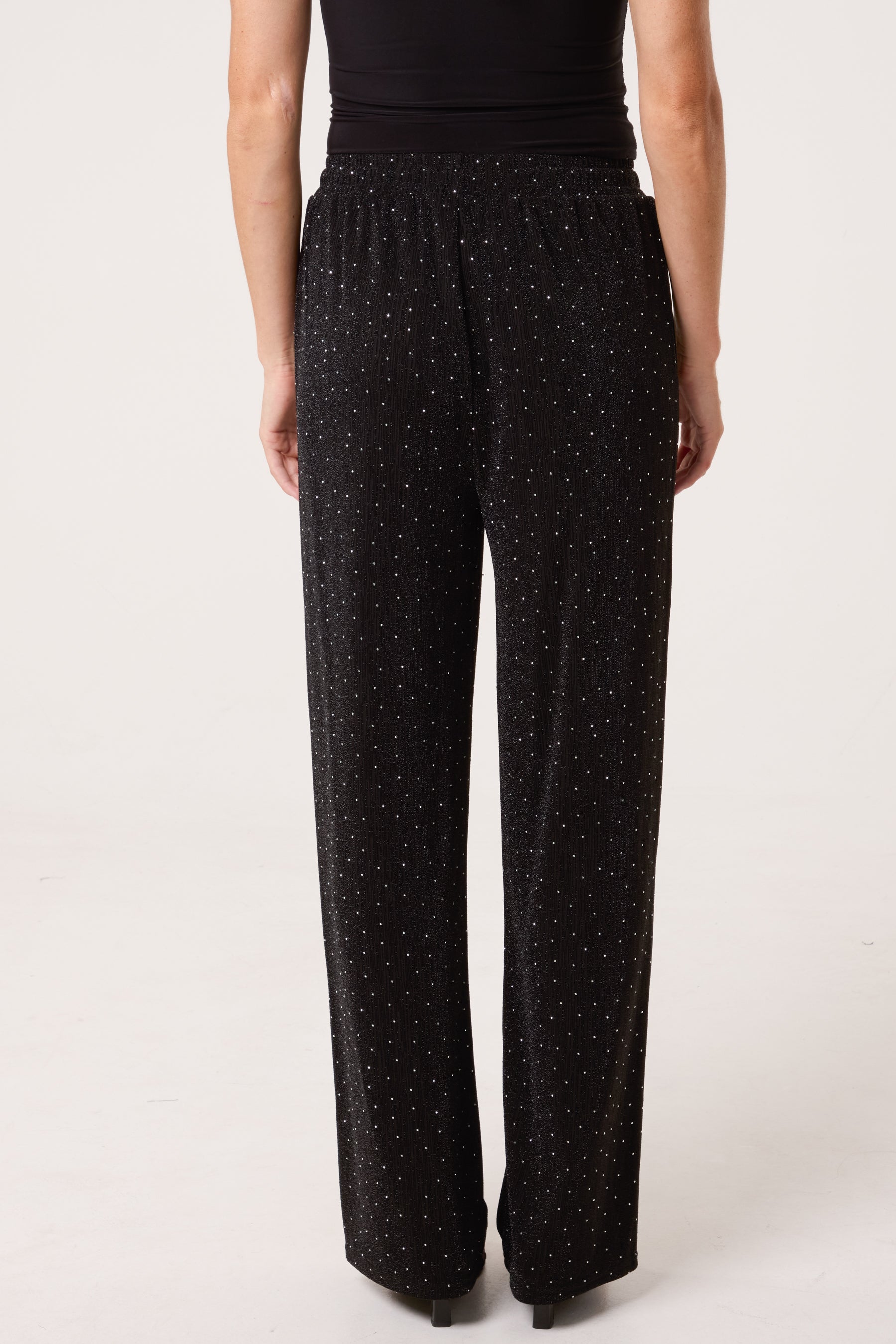 Rhinestone & Sparkle Drawstring Trouser