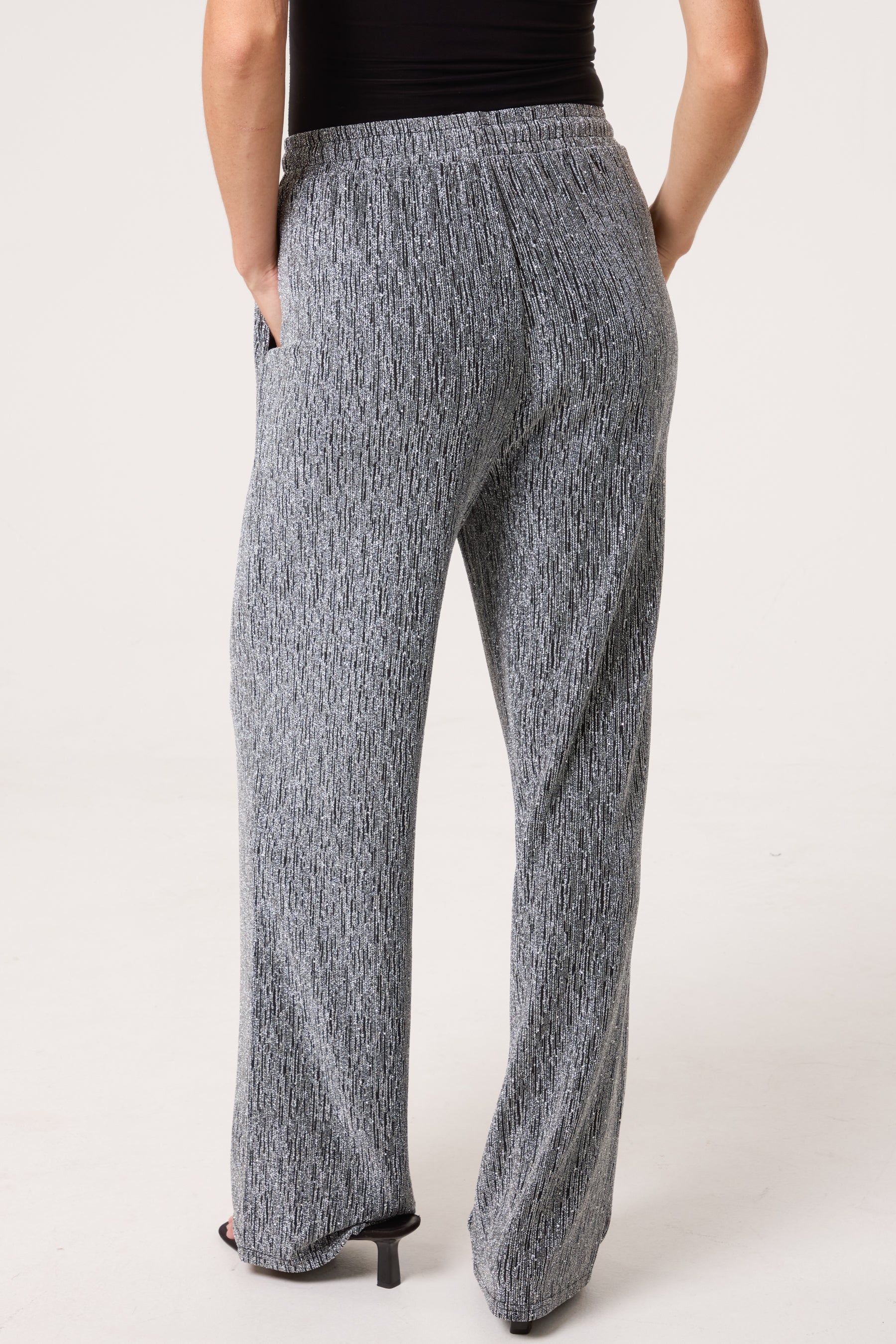 Rhinestone & Sparkle Drawstring Trouser