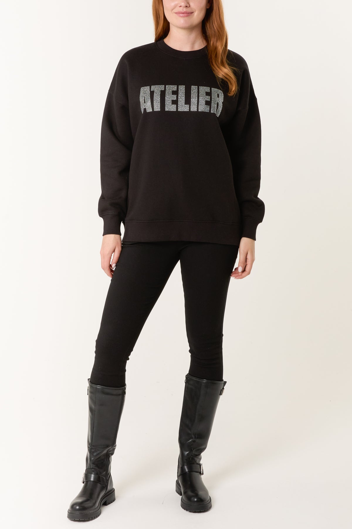 'Atelier' Diamante Sweatshirt