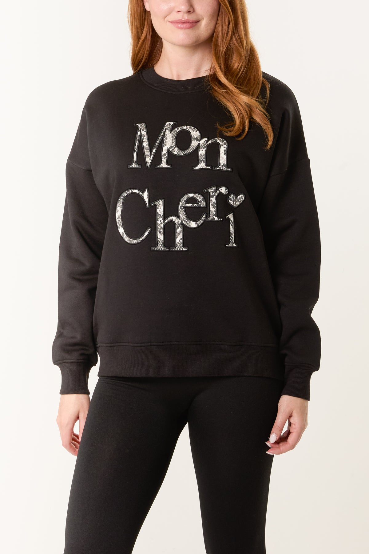 'Mon Cheri' Snake Print Sweatshirt