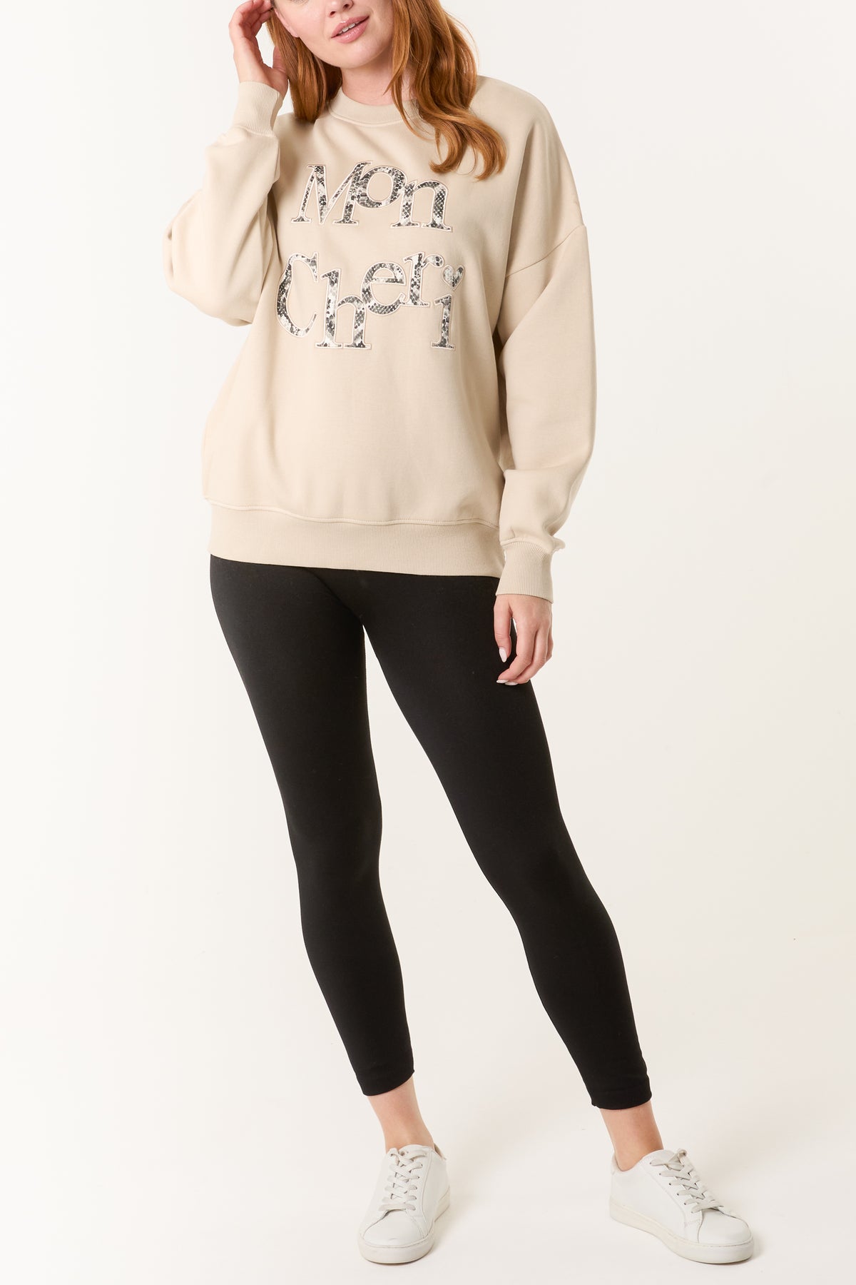 'Mon Cheri' Snake Print Sweatshirt