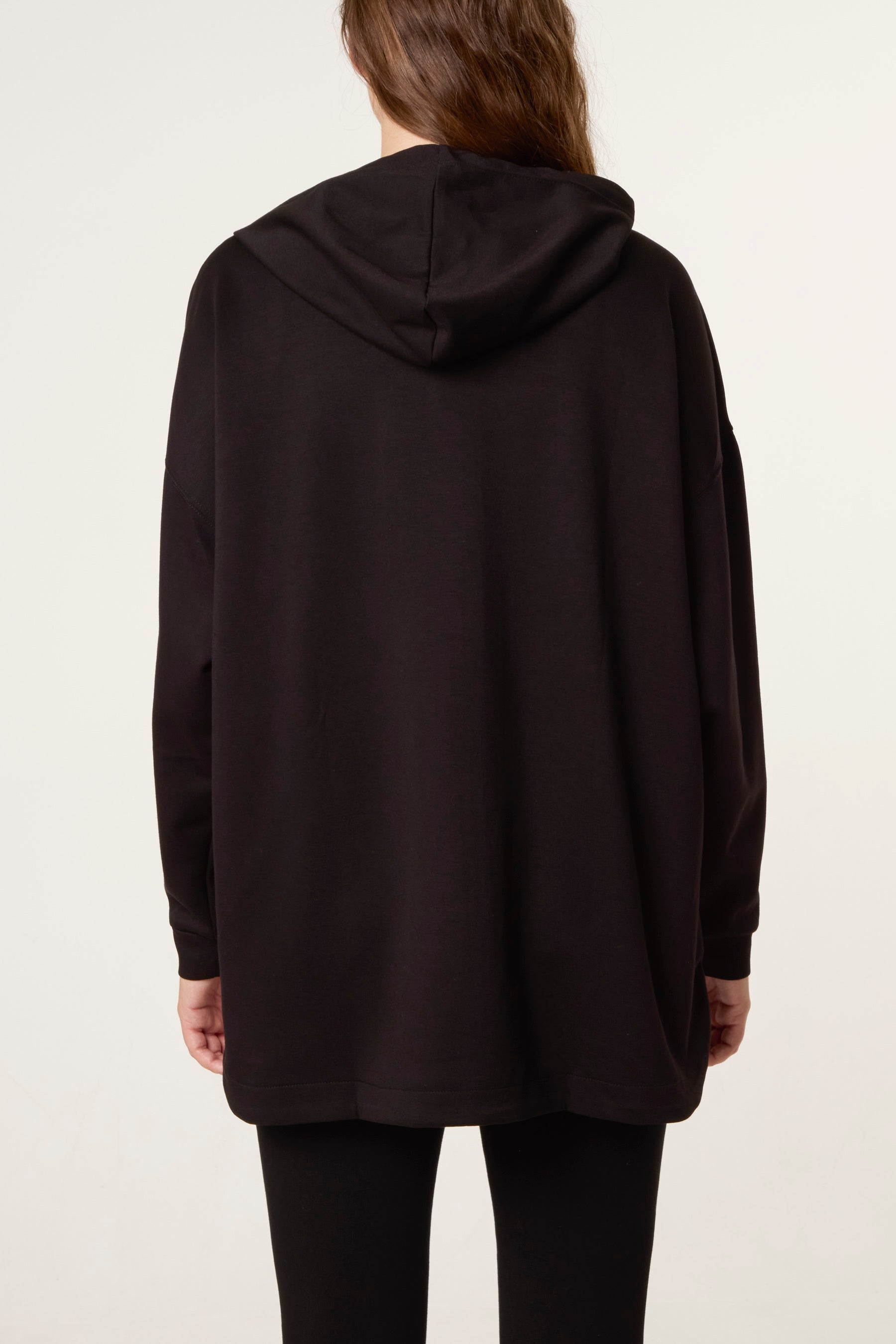 Oversized Zip Through Hoodie