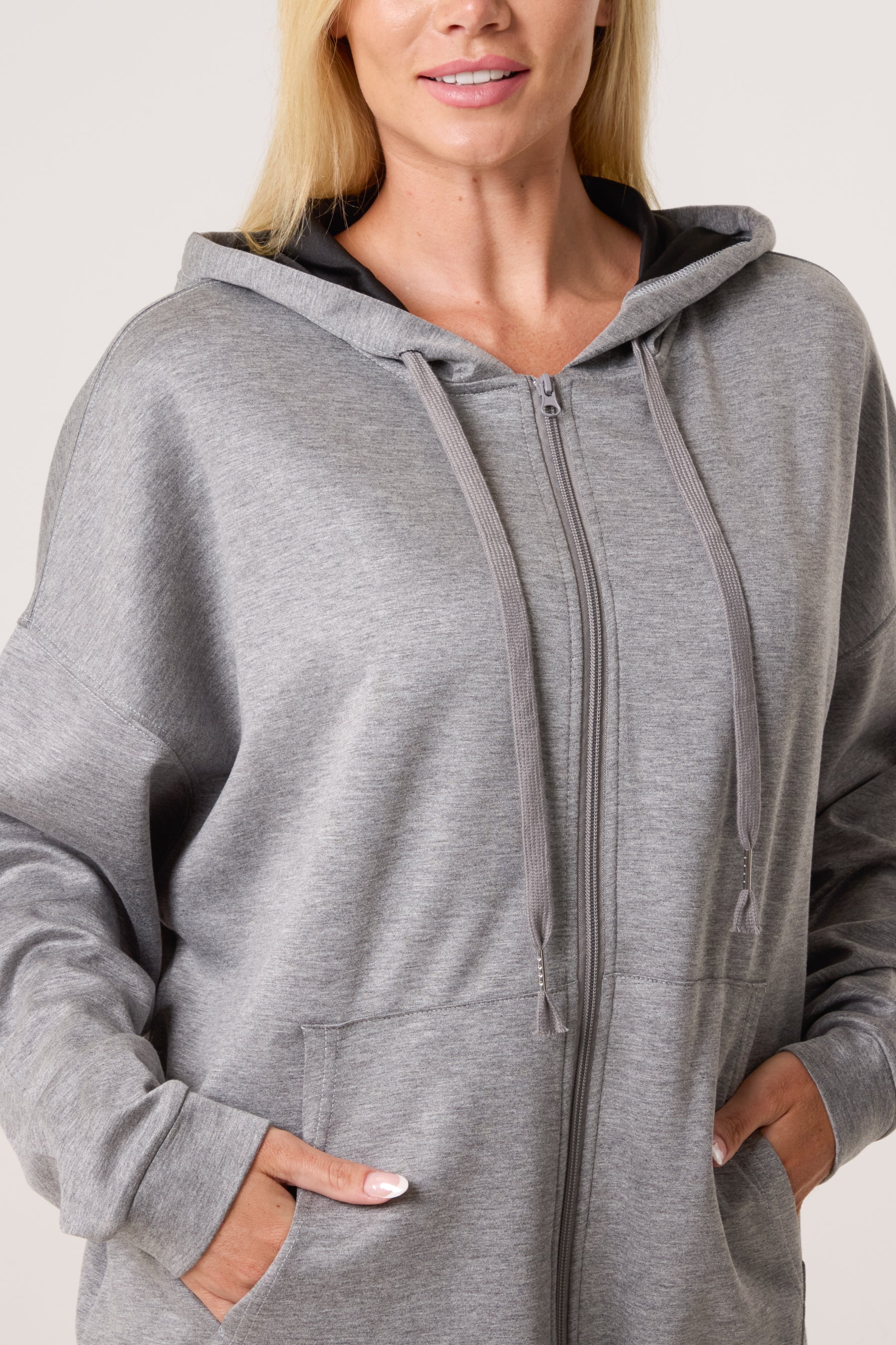 Oversized Zip Through Hoodie