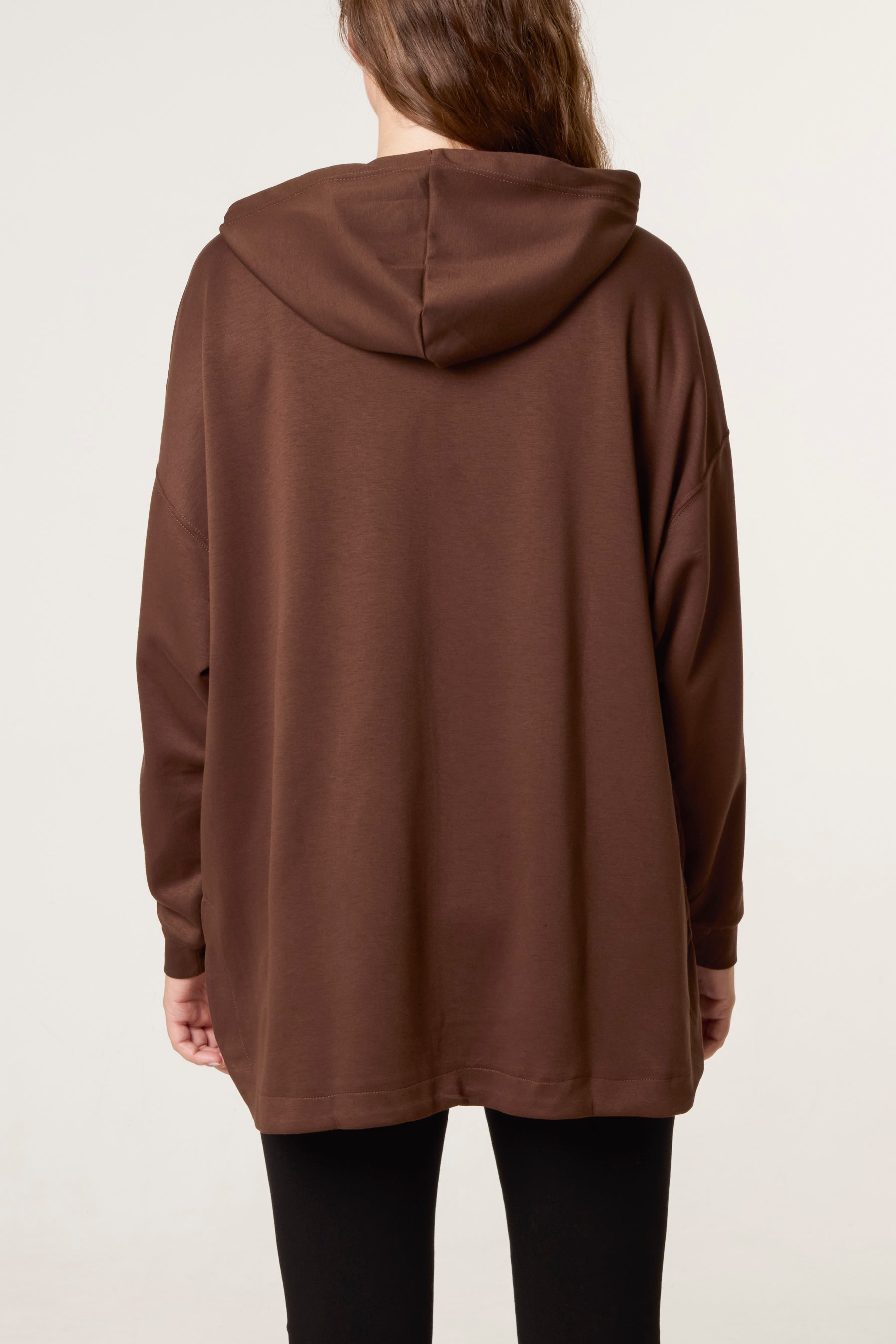 Oversized Zip Through Hoodie