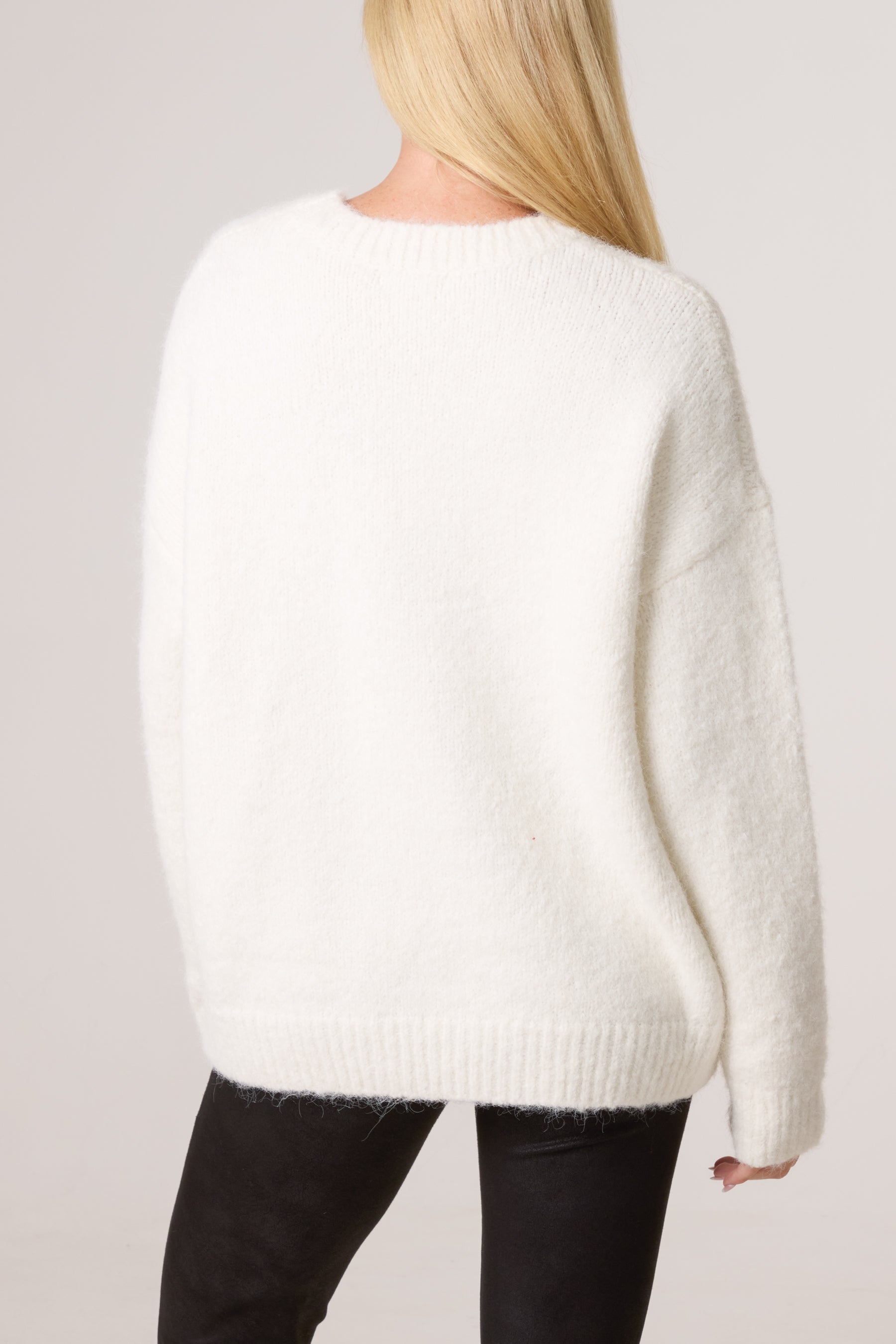 Flower Embroidered Knit Jumper